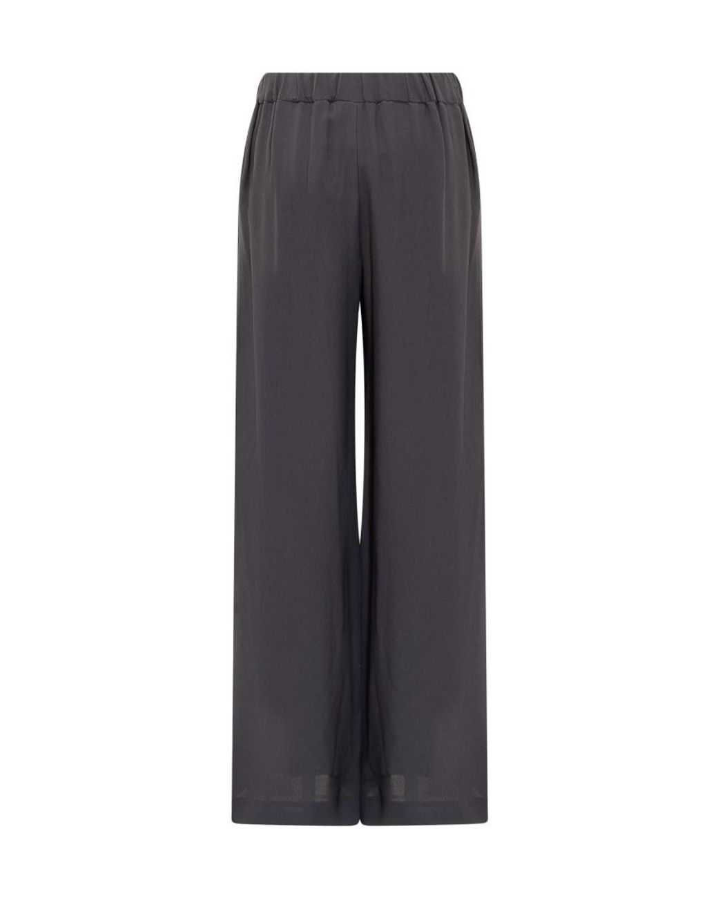 Fabiana Filippi Blue Wide-Leg Drawstring Trousers