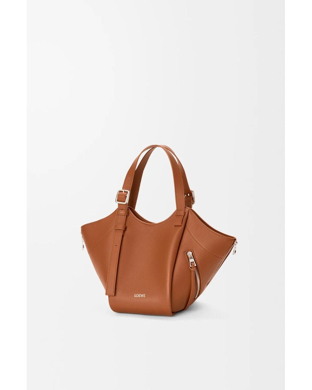 Loewe Brown Hammock Flip Bag