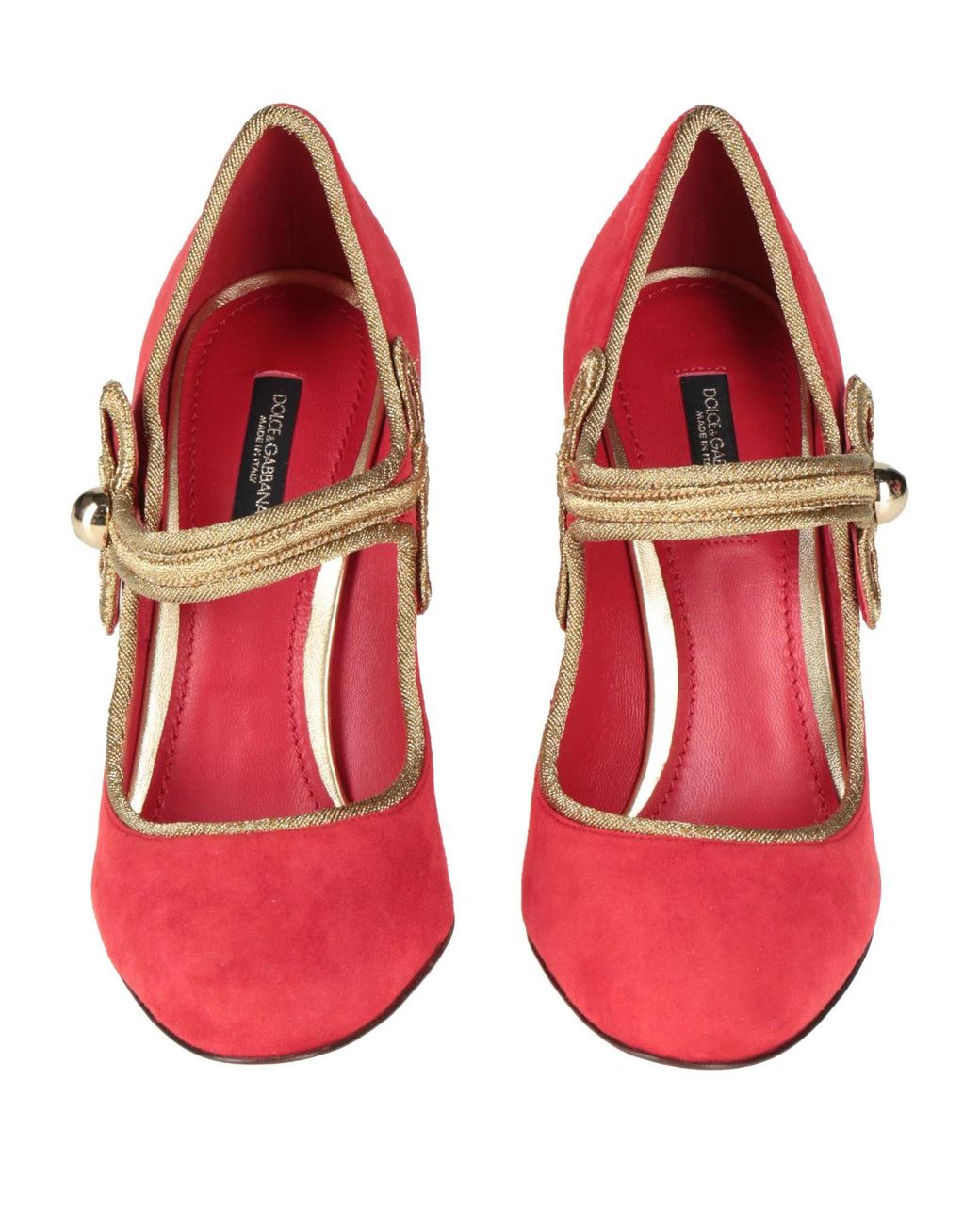 Dolce & Gabbana Red Solid Color Courts
