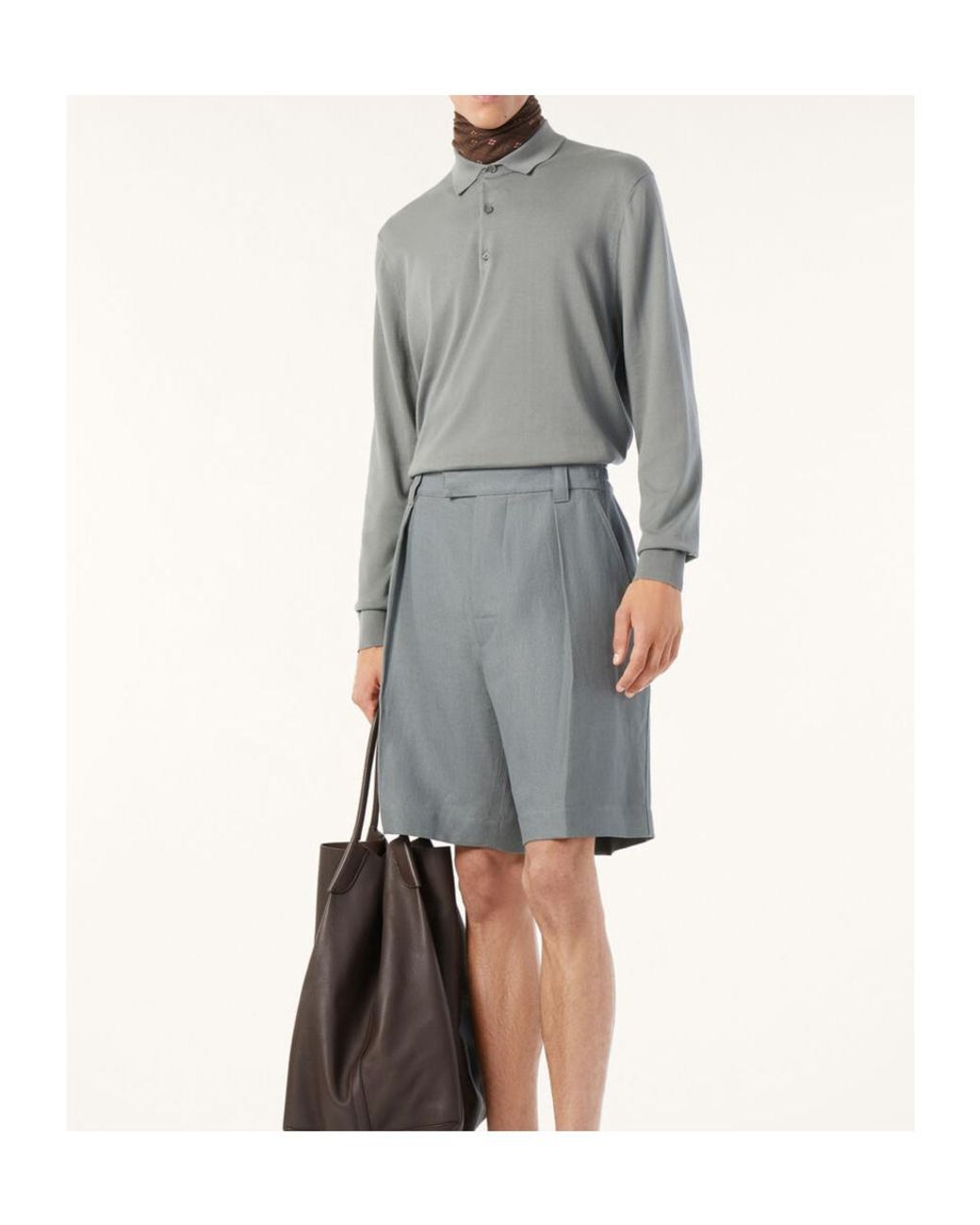 Loro Piana Gray Polo Shirt for men