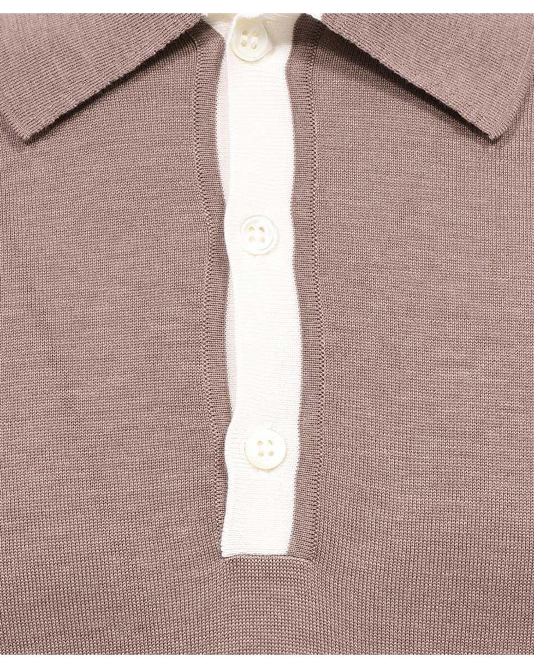 Kiton Pink Short-Sleeved Polo Shirt for men