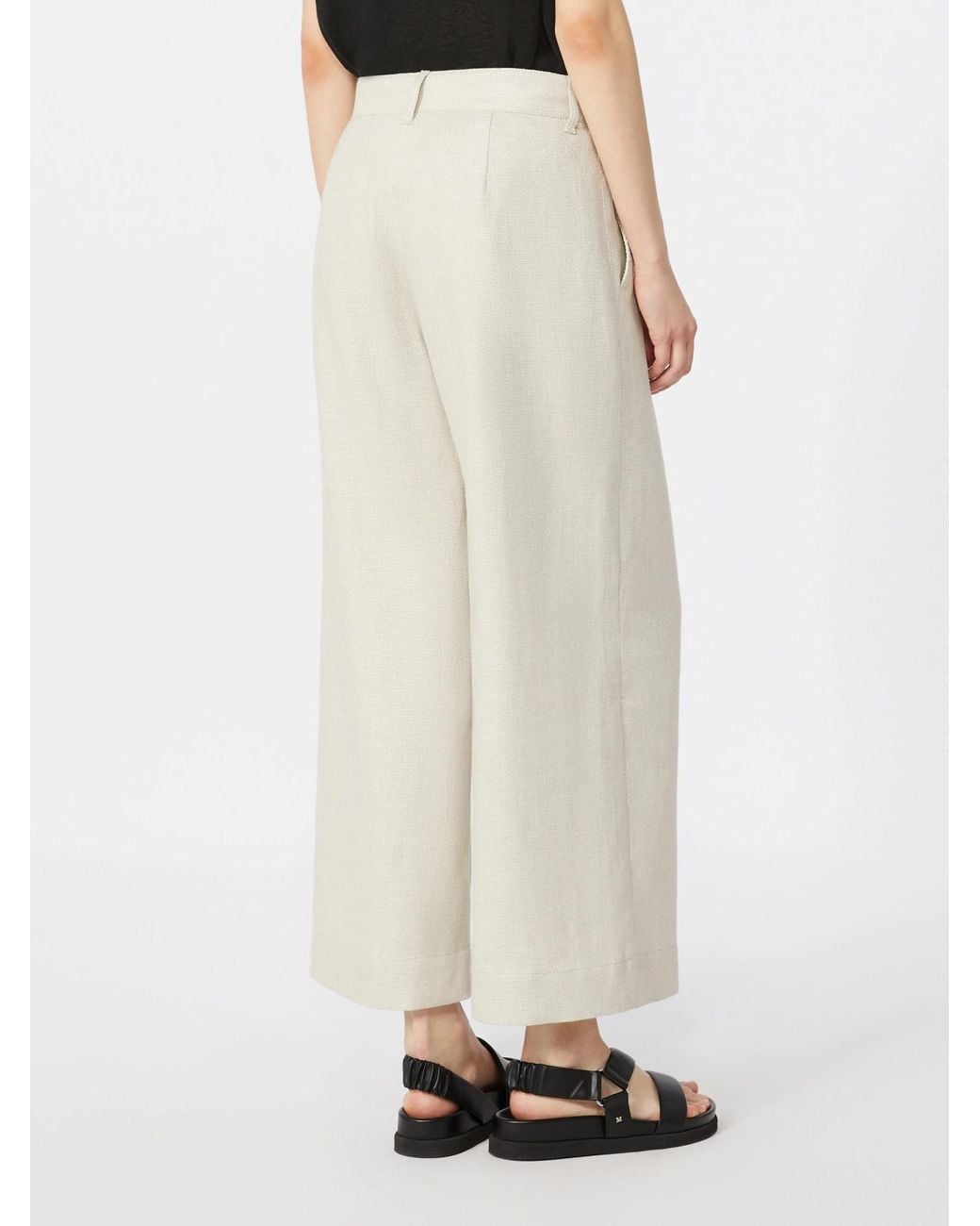 Max Mara White 'S Abissi Wide Leg Trousers