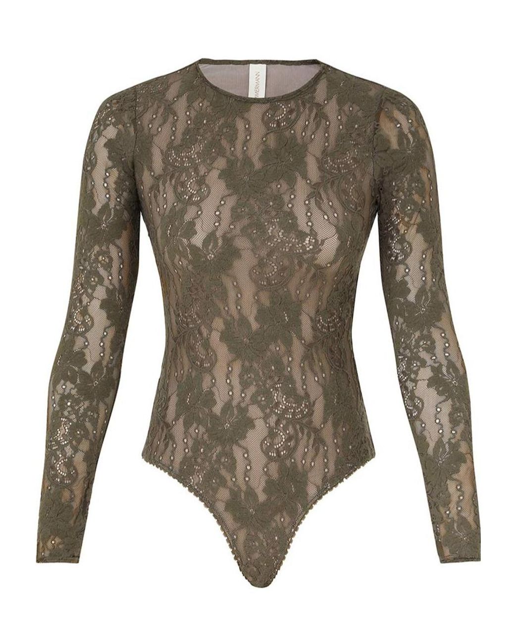 Zimmermann Green Lace Bodysuit