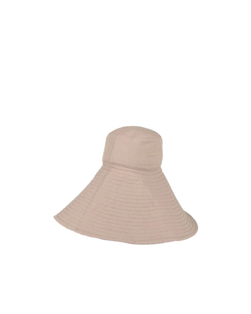 Jacquemus Gray Two-Color Knitted Sun Hat