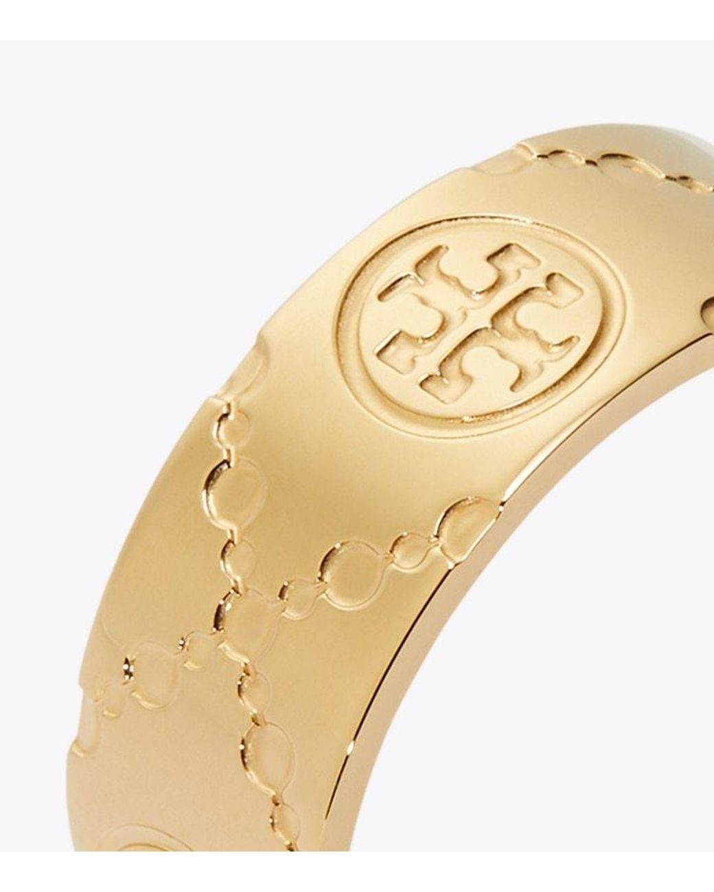 Tory Burch Metallic Icon T Monogram Ring