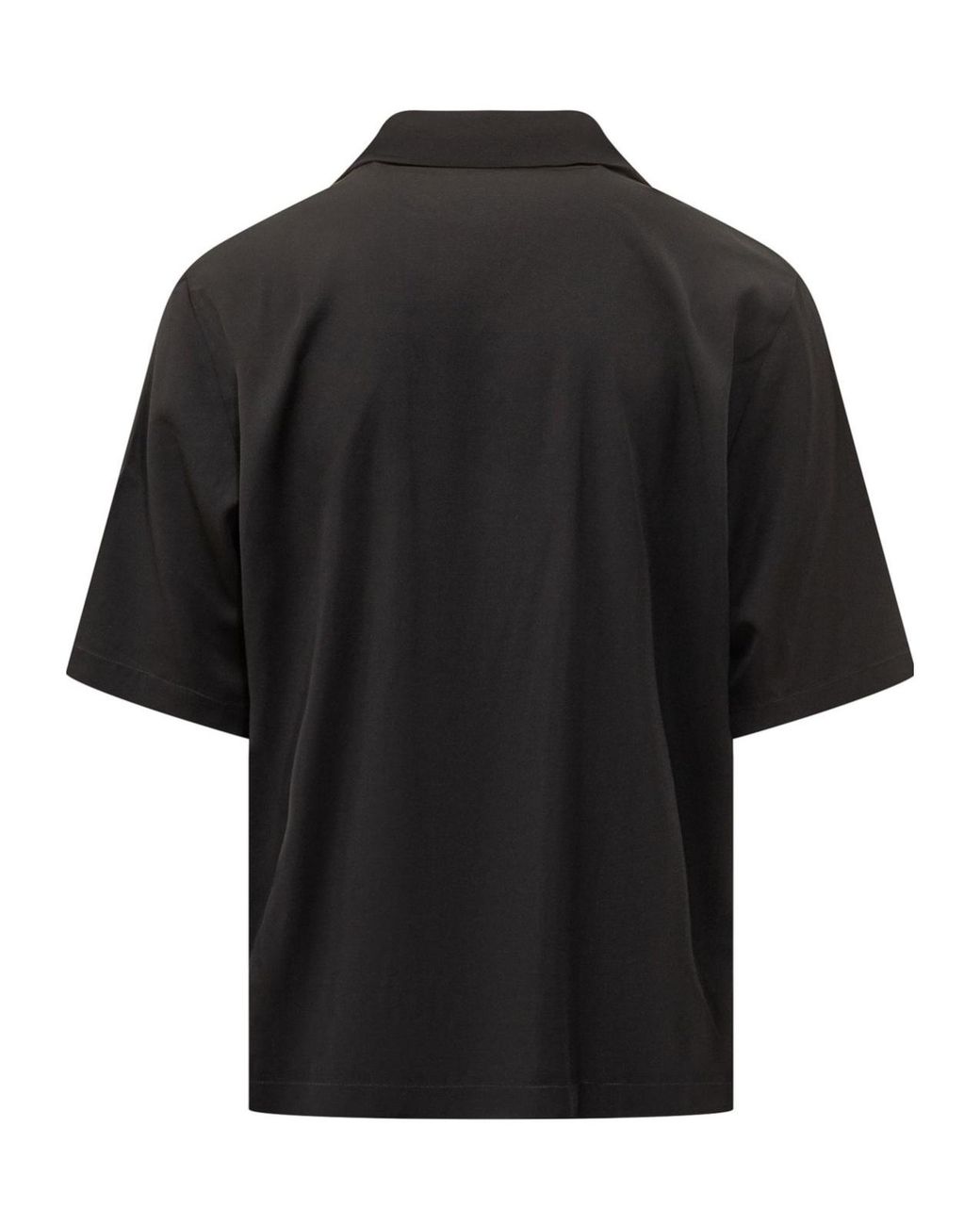 Amiri Black Varsity Patch Camp Logo Shirt for men
