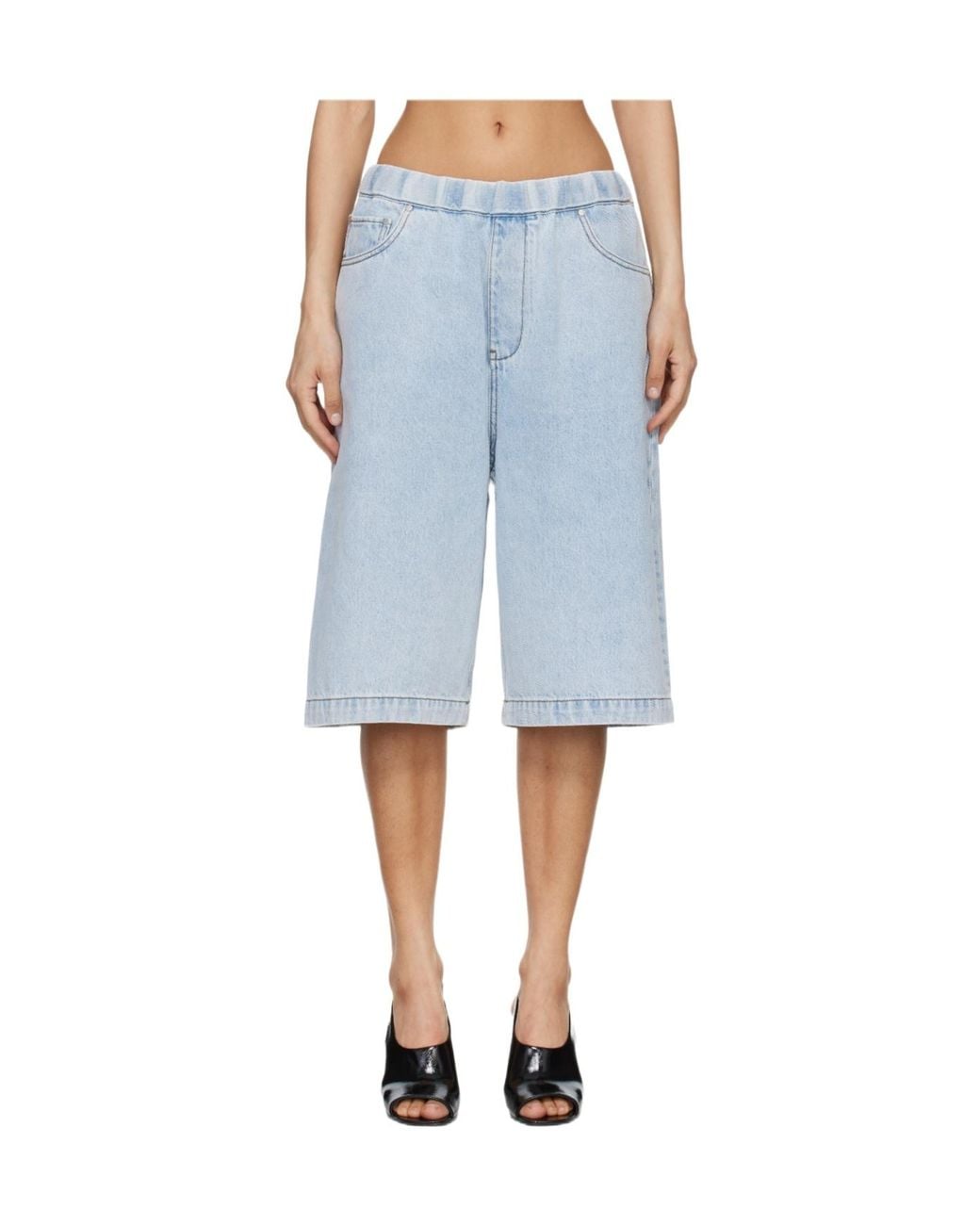 Entire studios Blue Spar Denim Shorts
