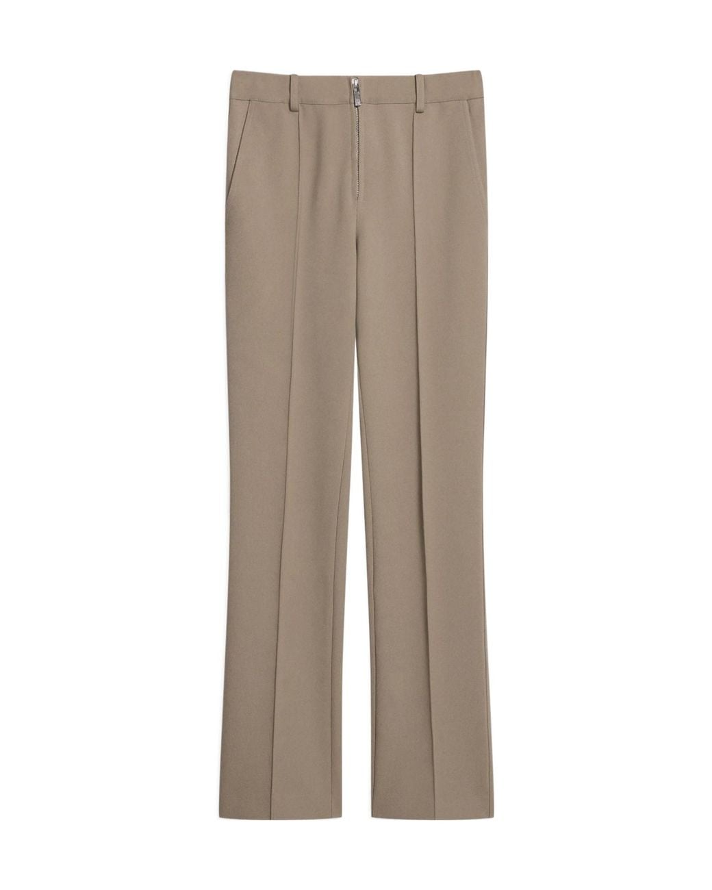 Helmut Lang Gray Straight-Leg Trousers
