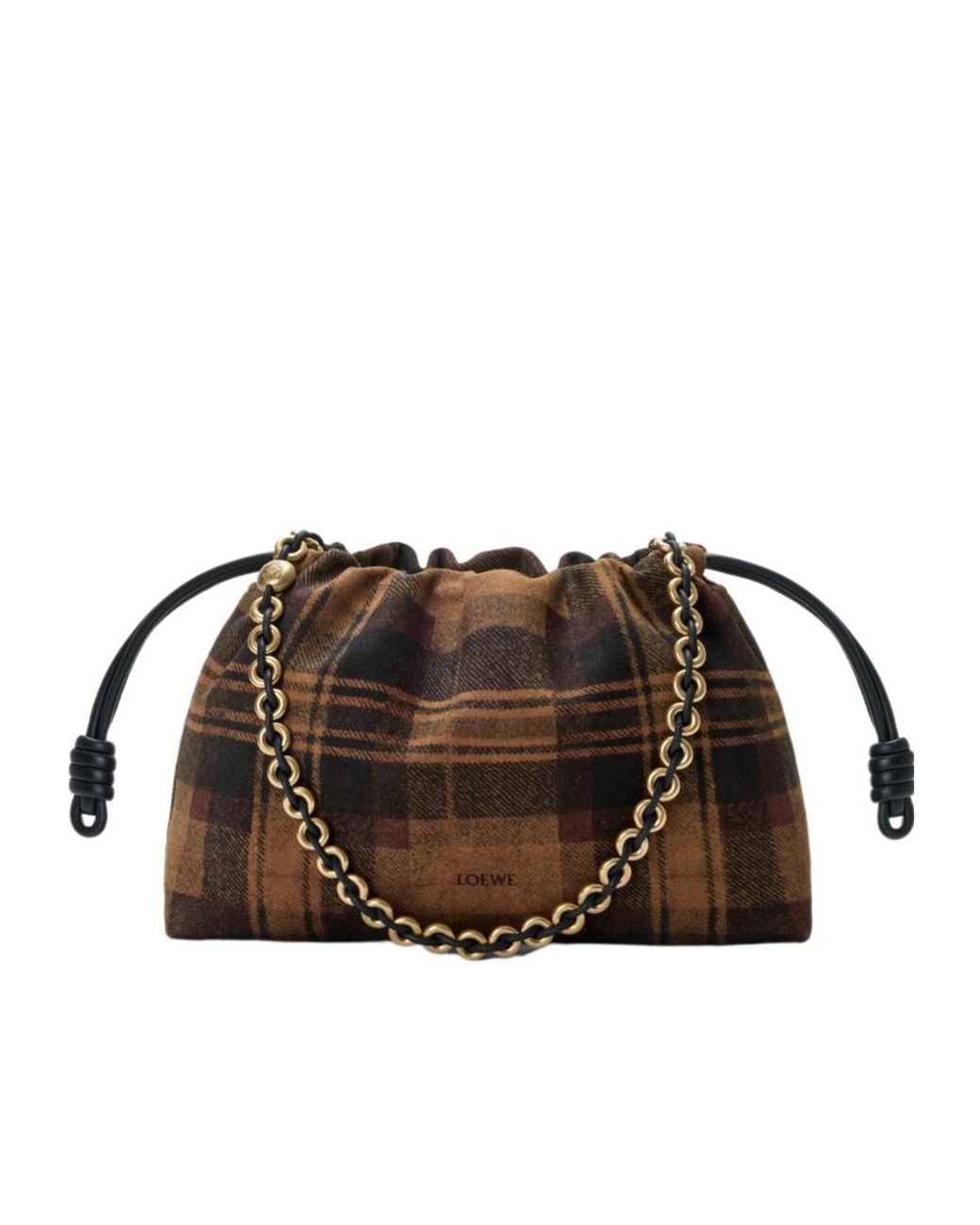 Loewe Brown Medium Pleated Shoulder Bag
