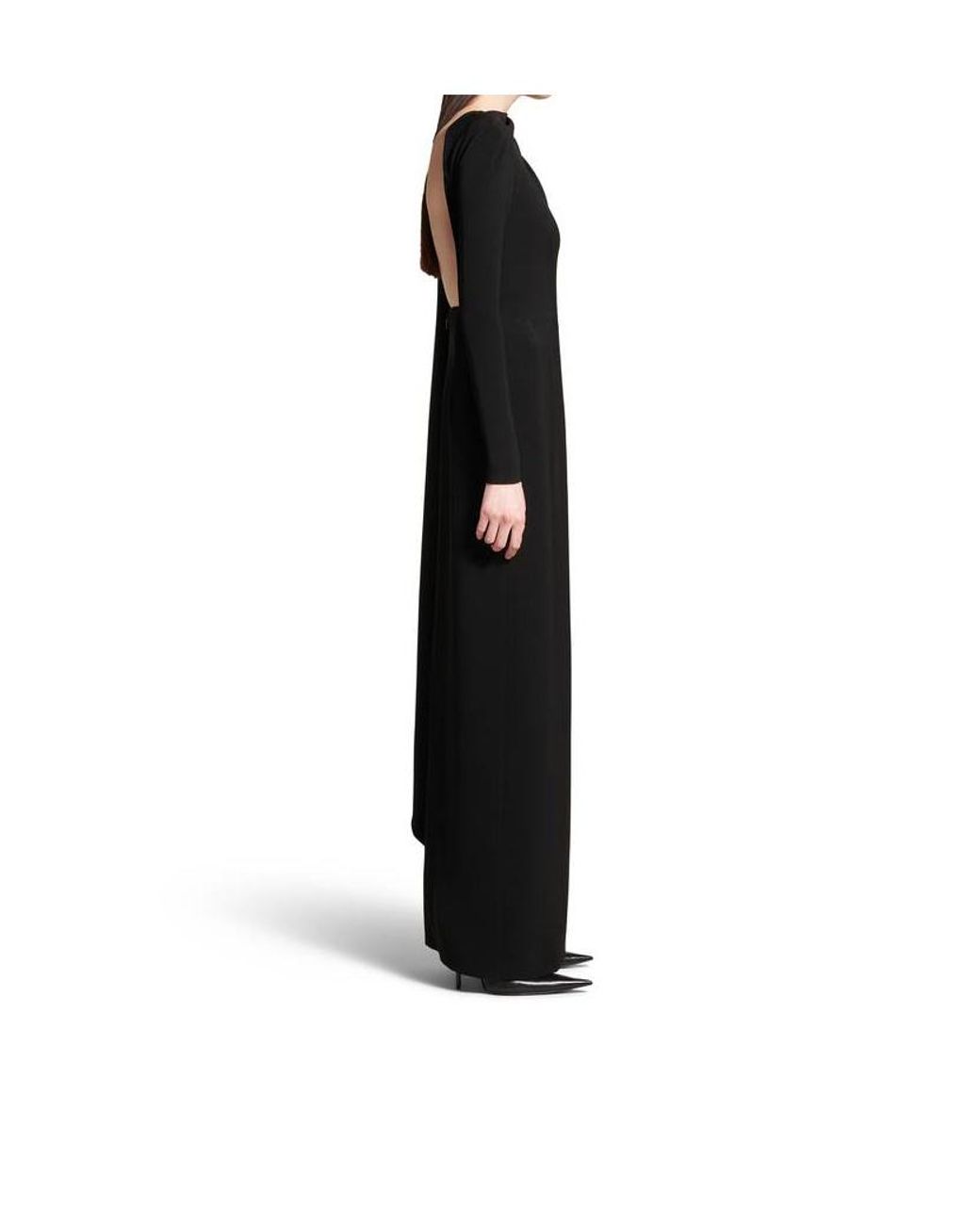 Balenciaga Black Long-Sleeve Dress