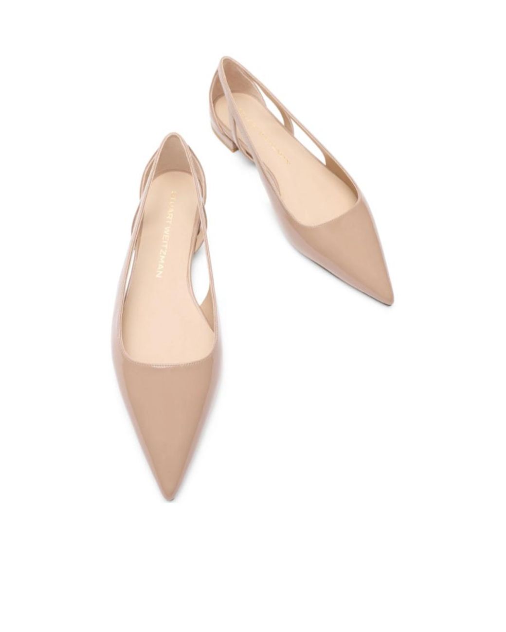 Stuart Weitzman Pink Stuart Power Cutout Flat