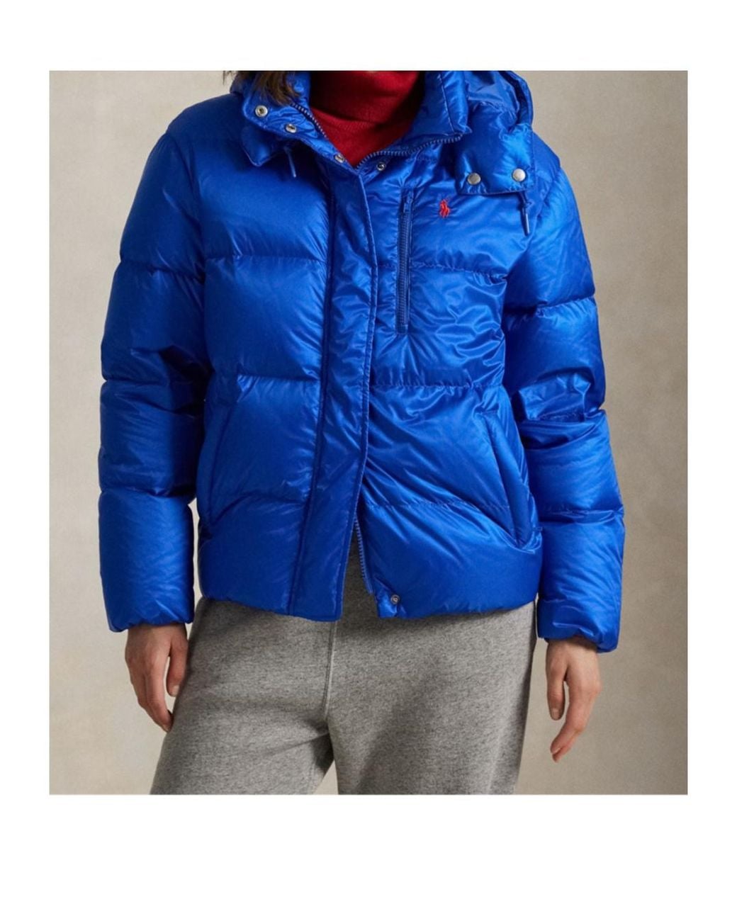 Polo Ralph Lauren Blue Carly Puffer Jacket