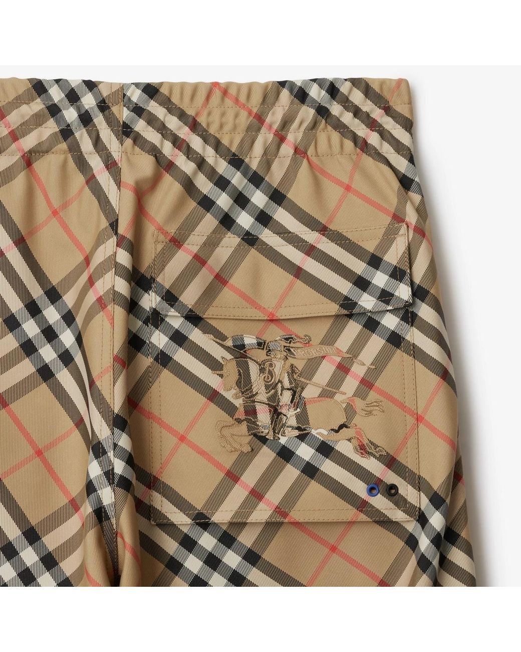 Burberry Natural Check Twill Drawstring Pants for men
