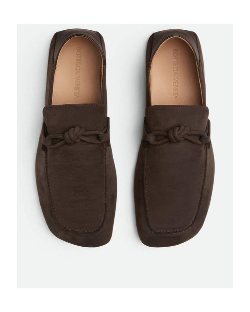 Bottega Veneta Brown Daddy Knot Detailed Loafers for men