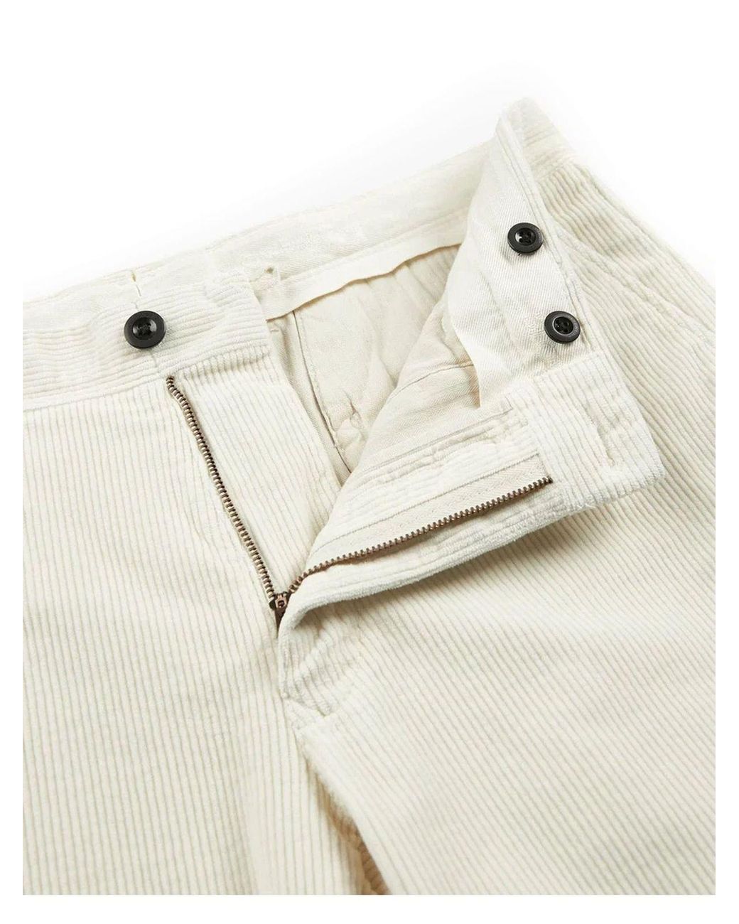 Incotex White Slim-Fit Corduroy Pants for men