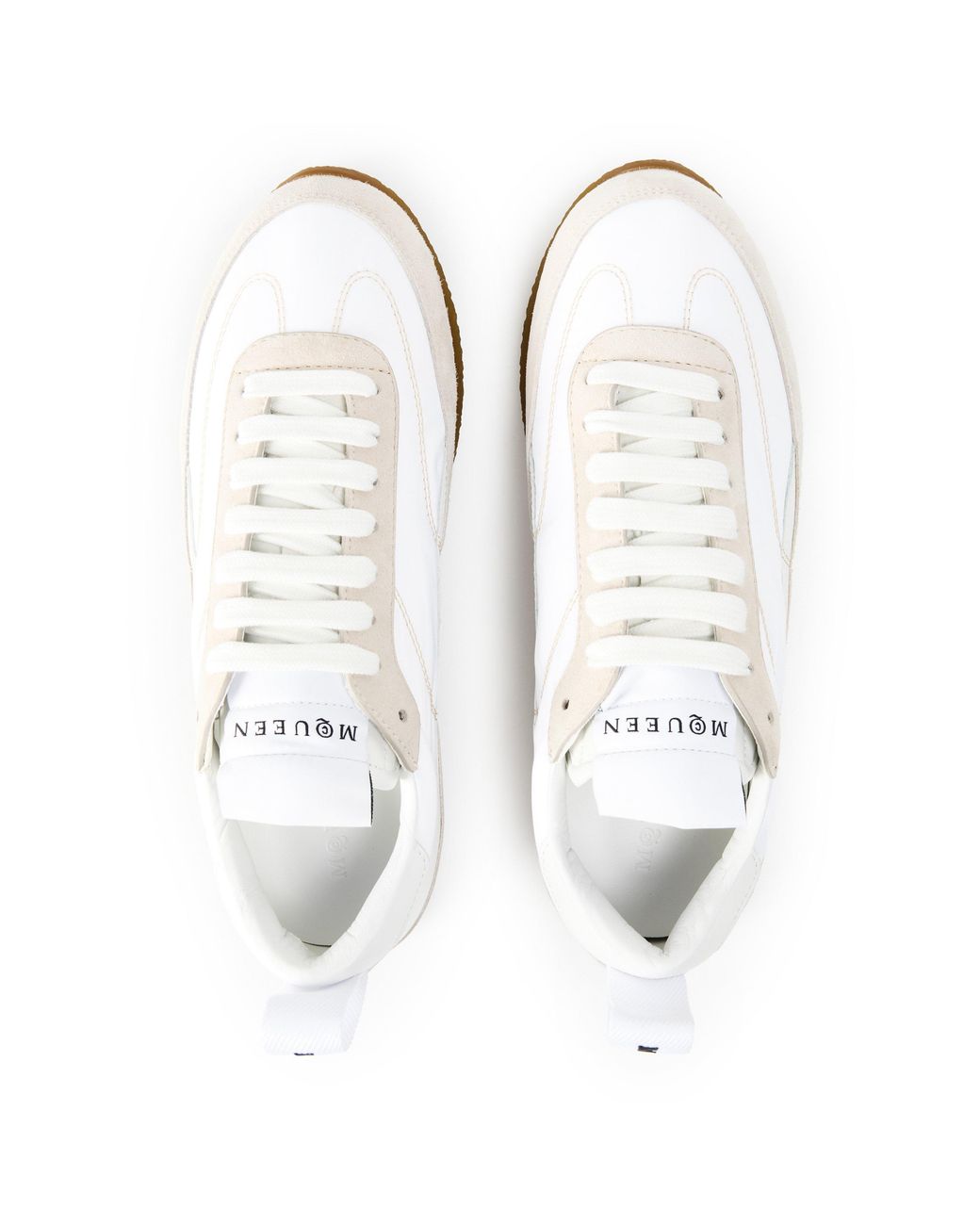 McQueen White Lightweight Low-Top Casual Shoes