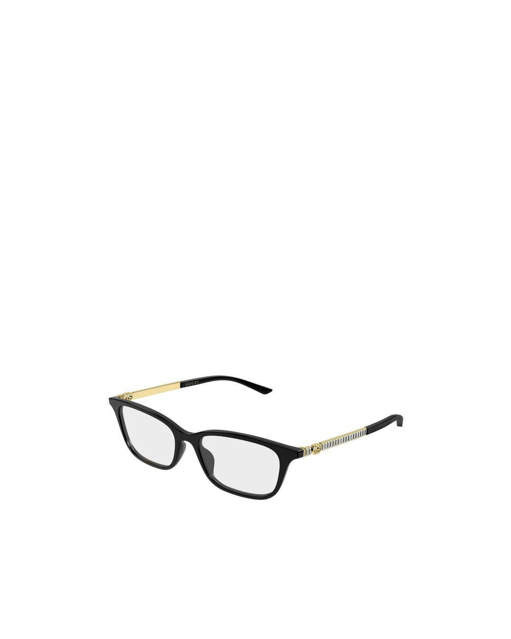 Gucci White Geometric-Frame Clear-Lens Glasses