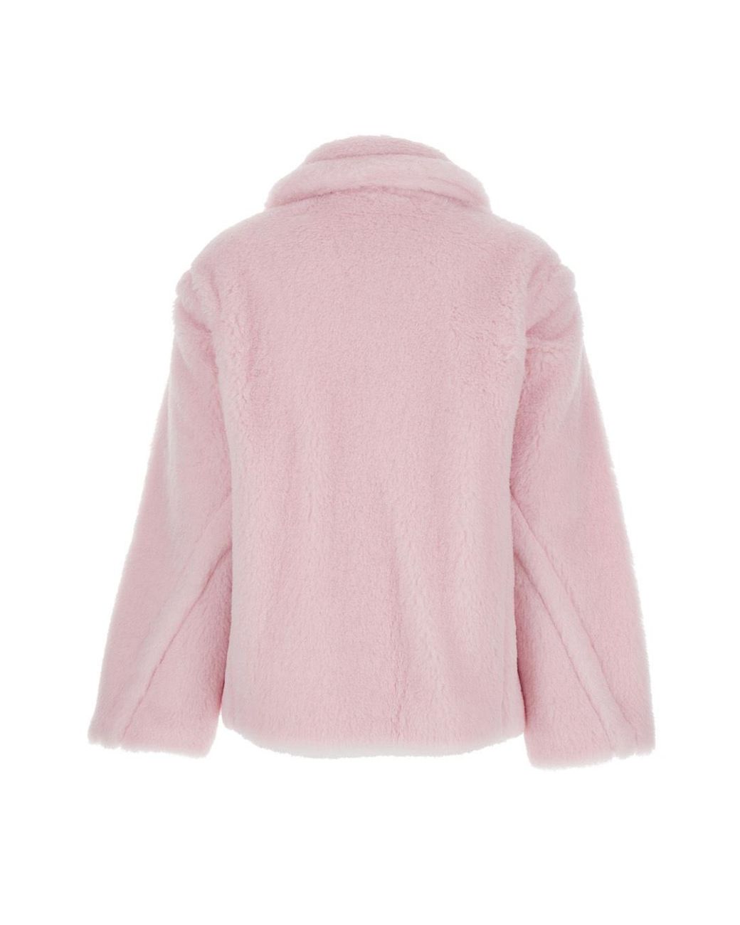 Max Mara Pink Fuggito Button-Up Coat