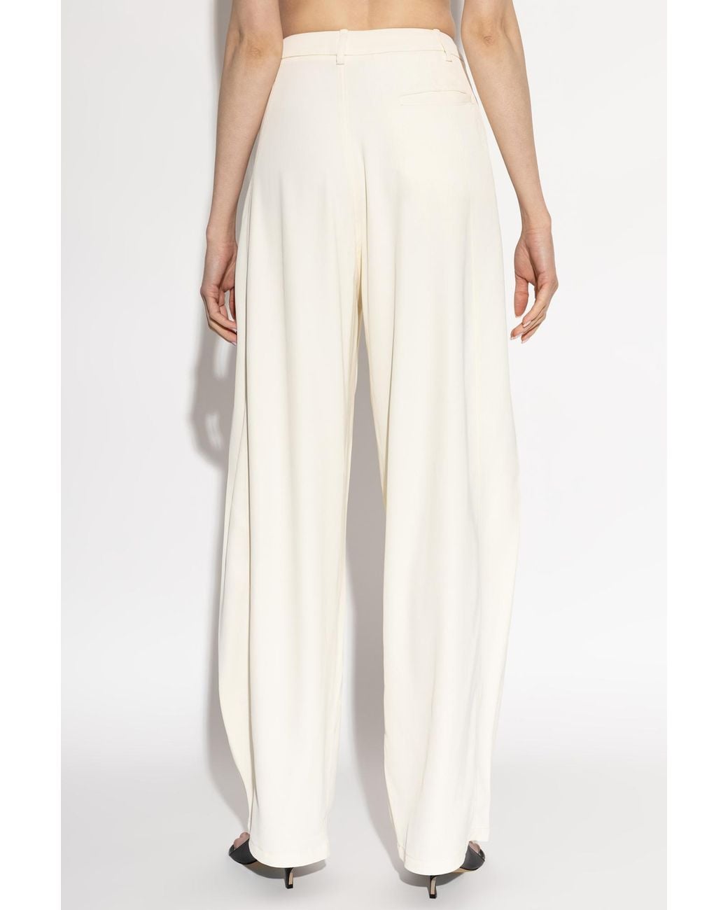 DARKPARK White Loose Fit Tailored Pants