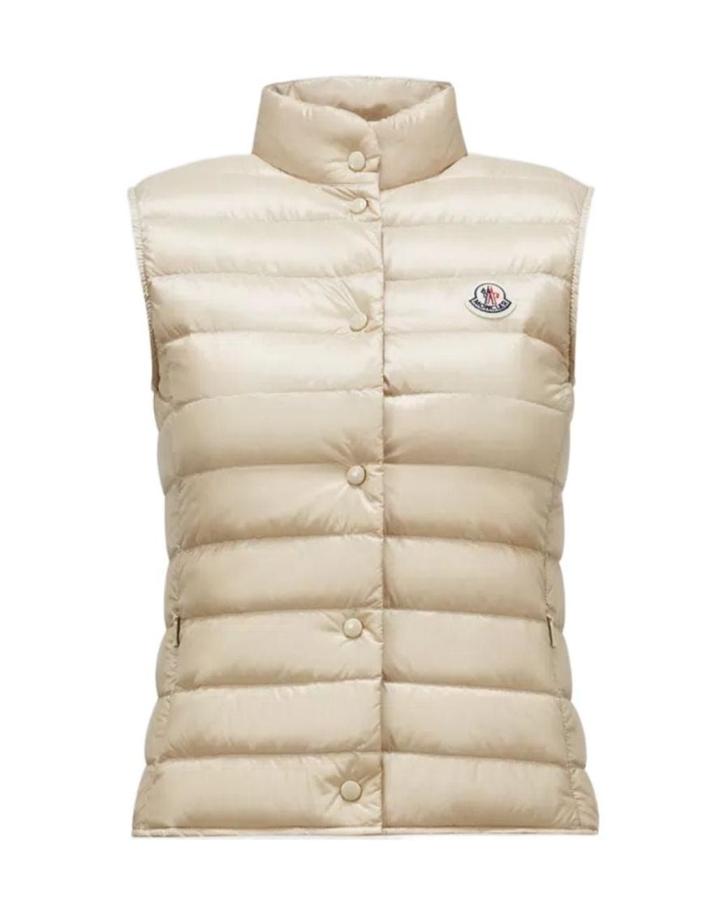 Moncler Natural Liane High-Neck Gilet