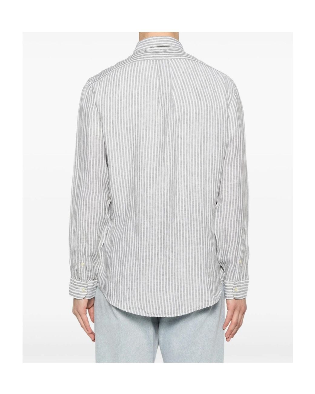 Polo Ralph Lauren White Long-Sleeved Shirt for men