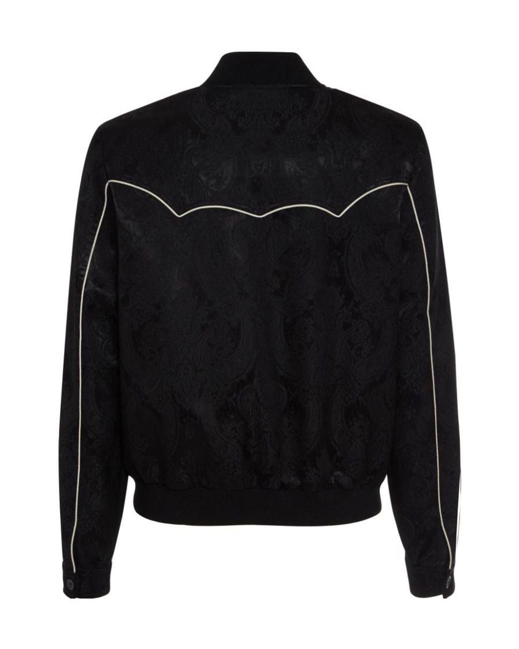 Saint Laurent Black Printed Casual Jacket