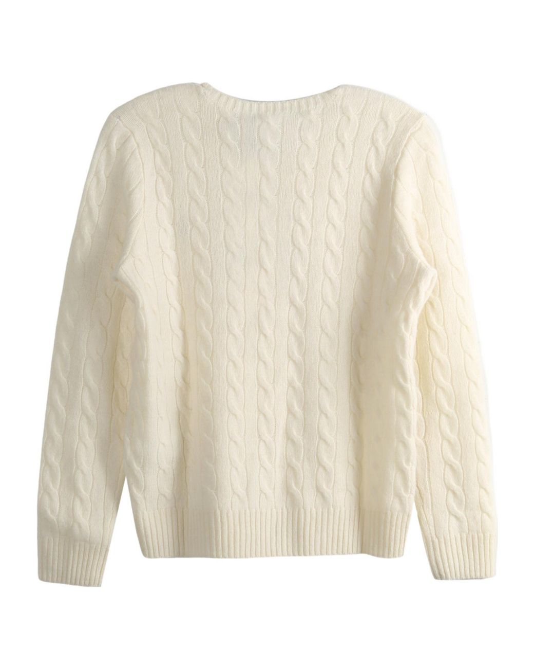 Polo Ralph Lauren White Ralph Lauren Cable Knit Sweater