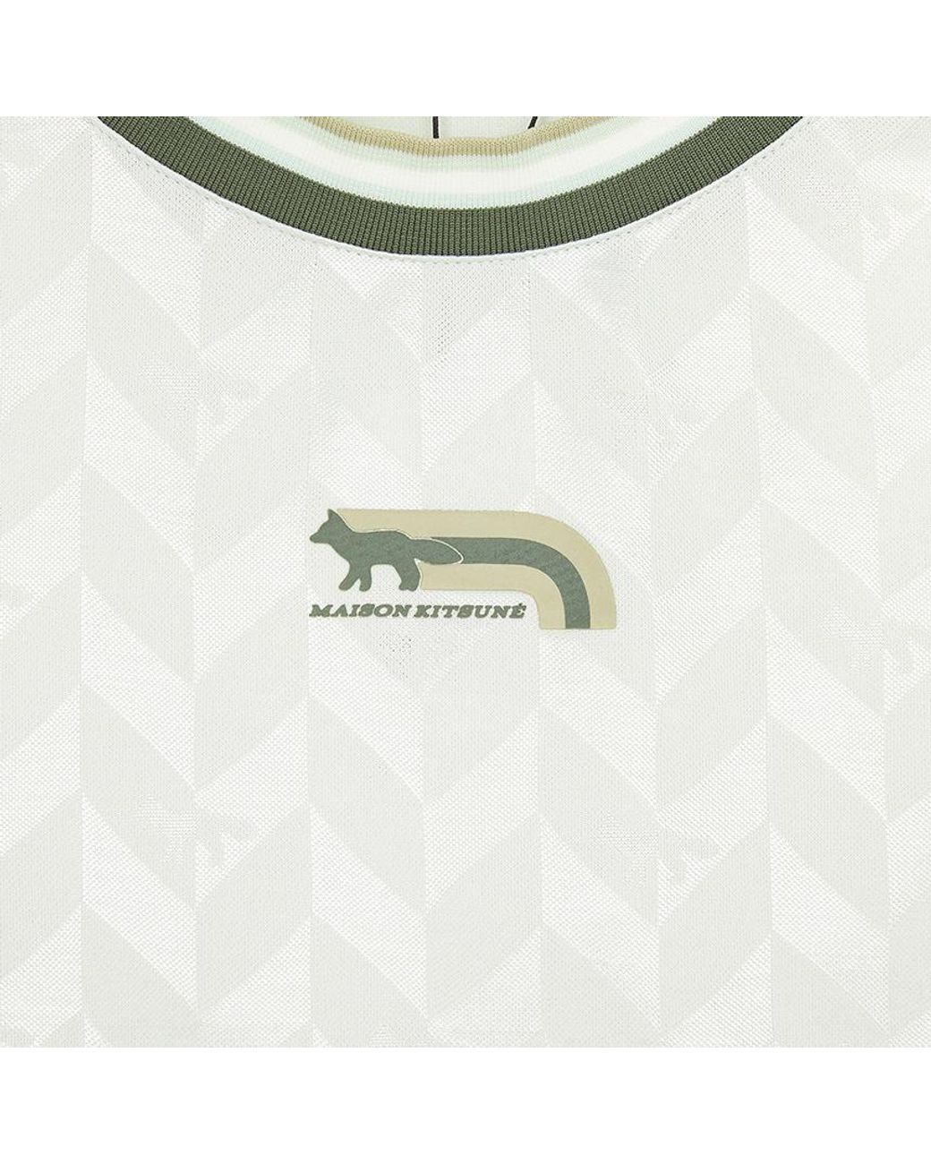 Maison Kitsuné White Short Sleeve T-Shirt for men