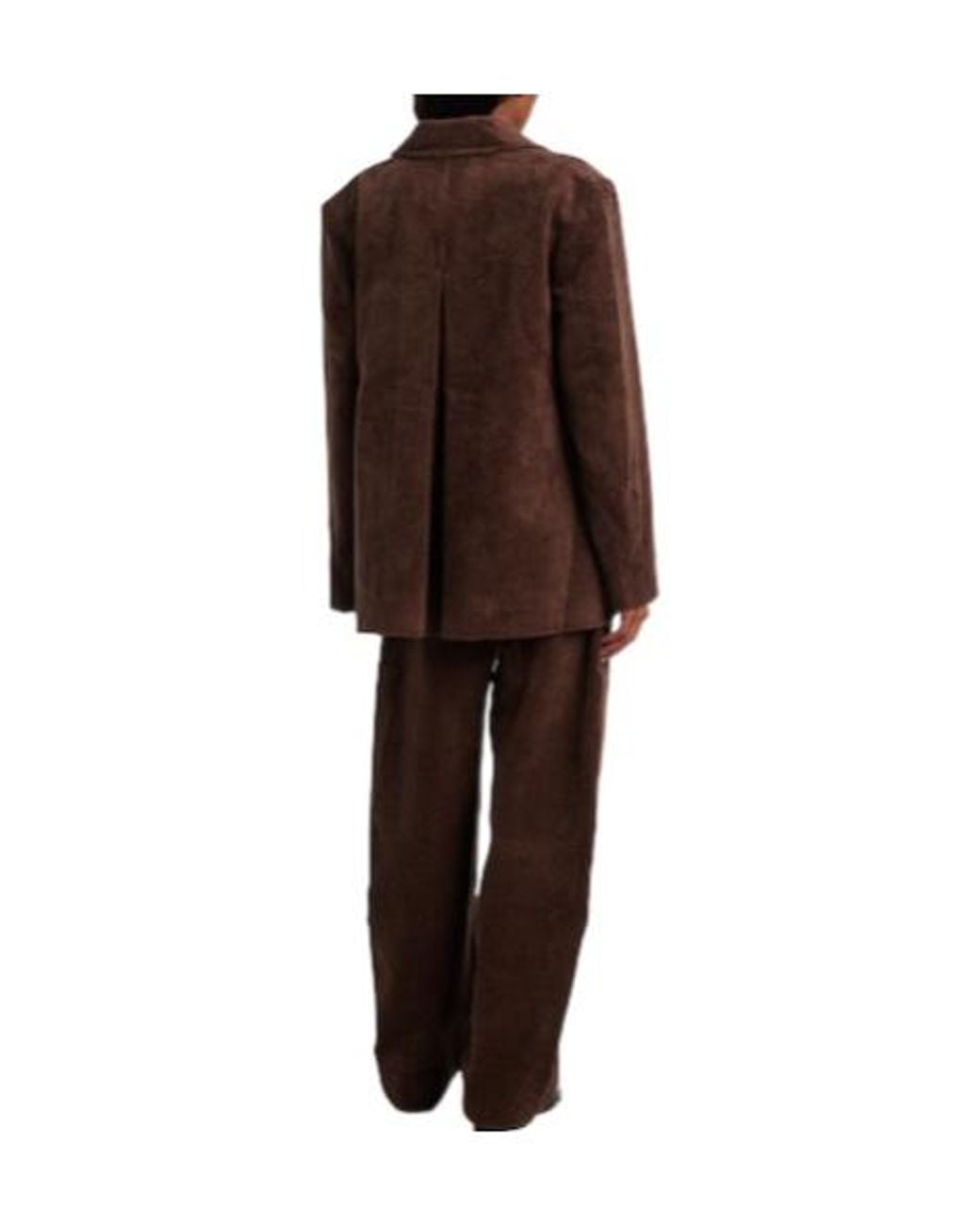 Ganni Brown Cotton Corduroy Blazer