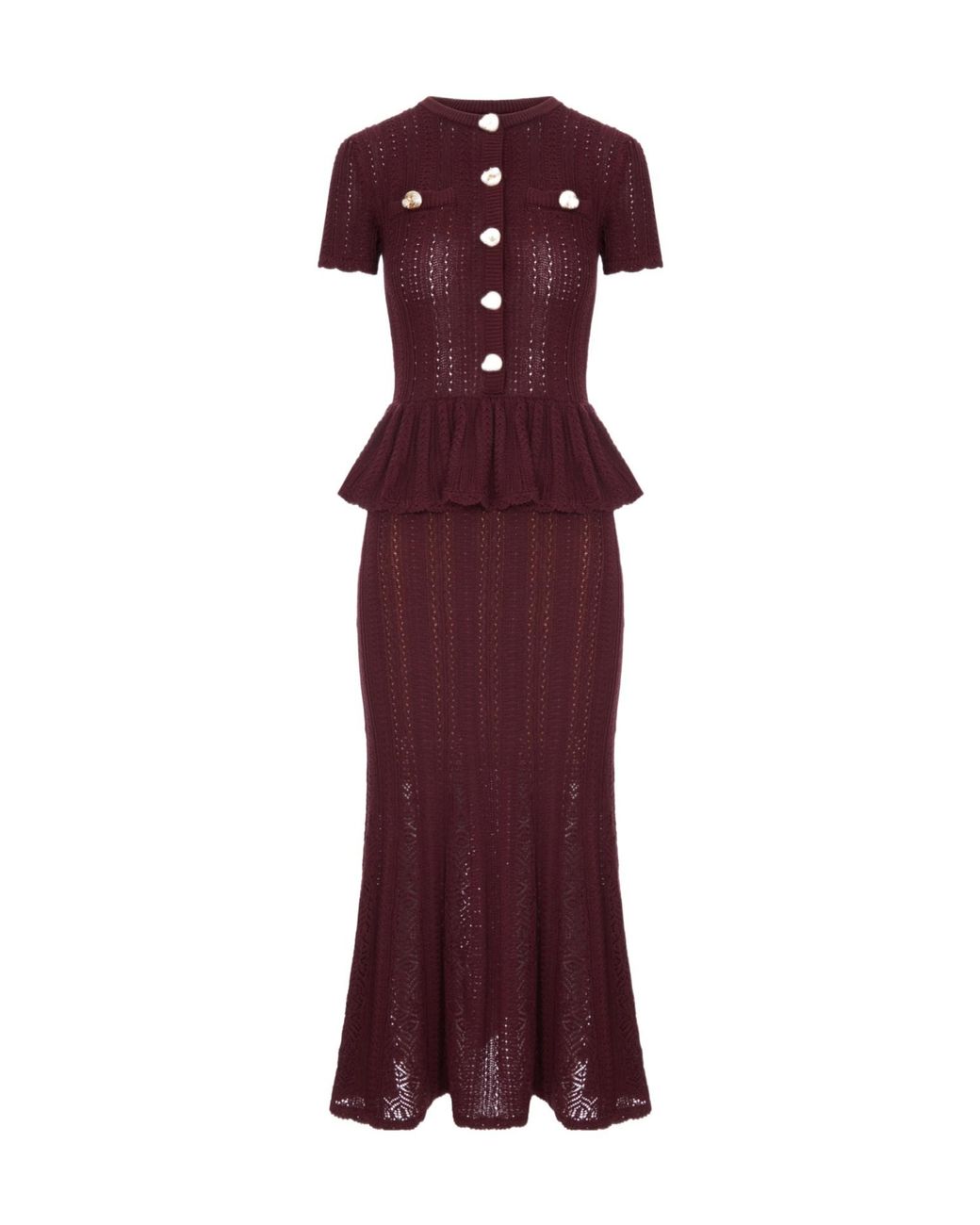 Self-Portrait Purple Long Dress