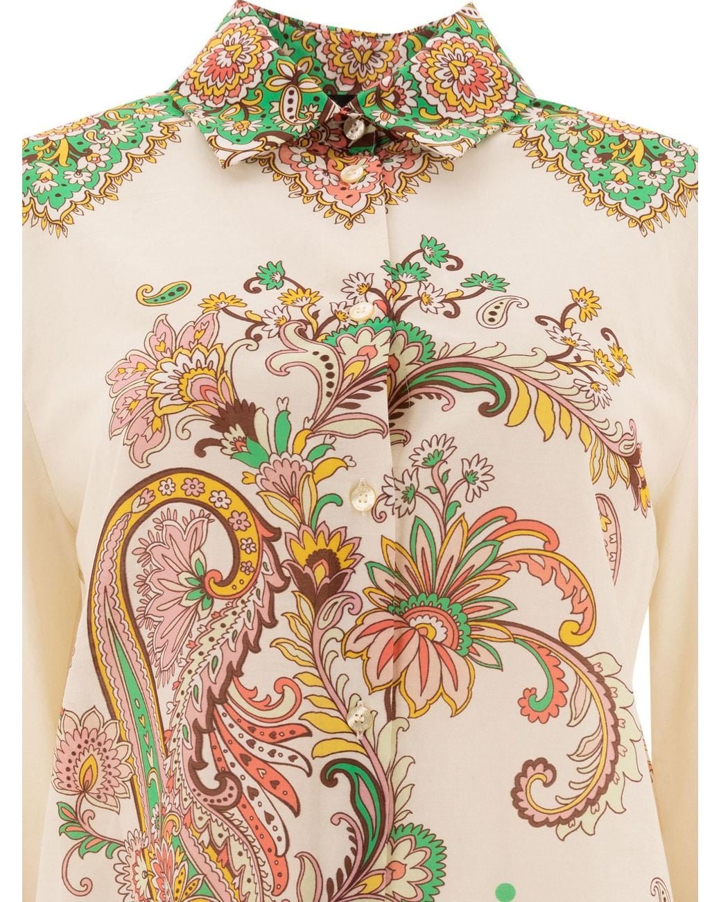 Etro White Pattern-Printed Shirt