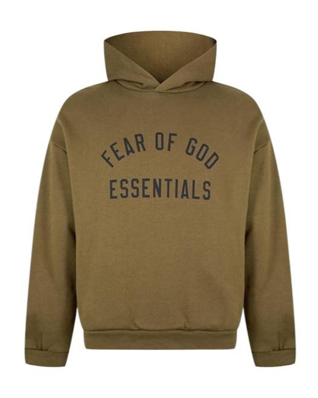 Fear Of God Green Logo Hooded Sweatshirt for men