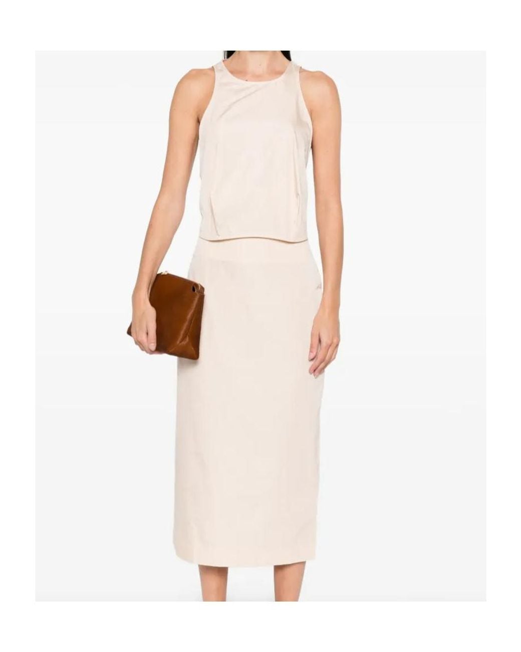St. Agni White Drawstring Top