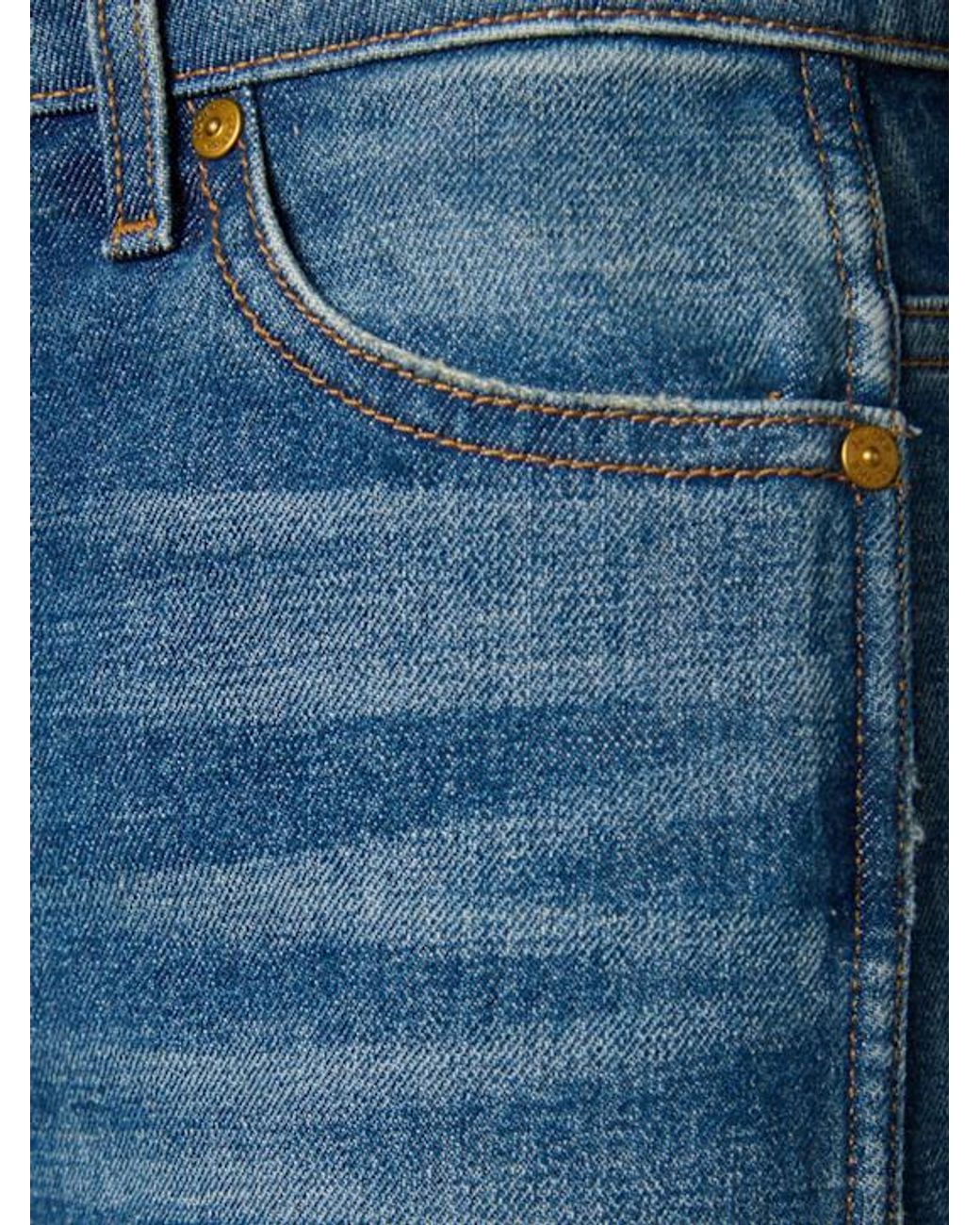 Khaite Blue Danielle Denim High-Rise Straight Jeans