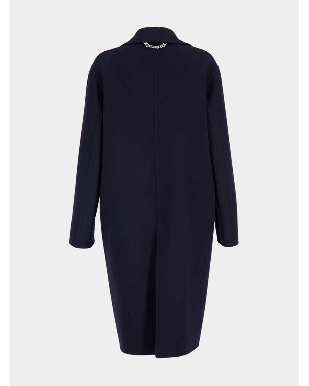 Stella McCartney Blue Double-Breasted Coat