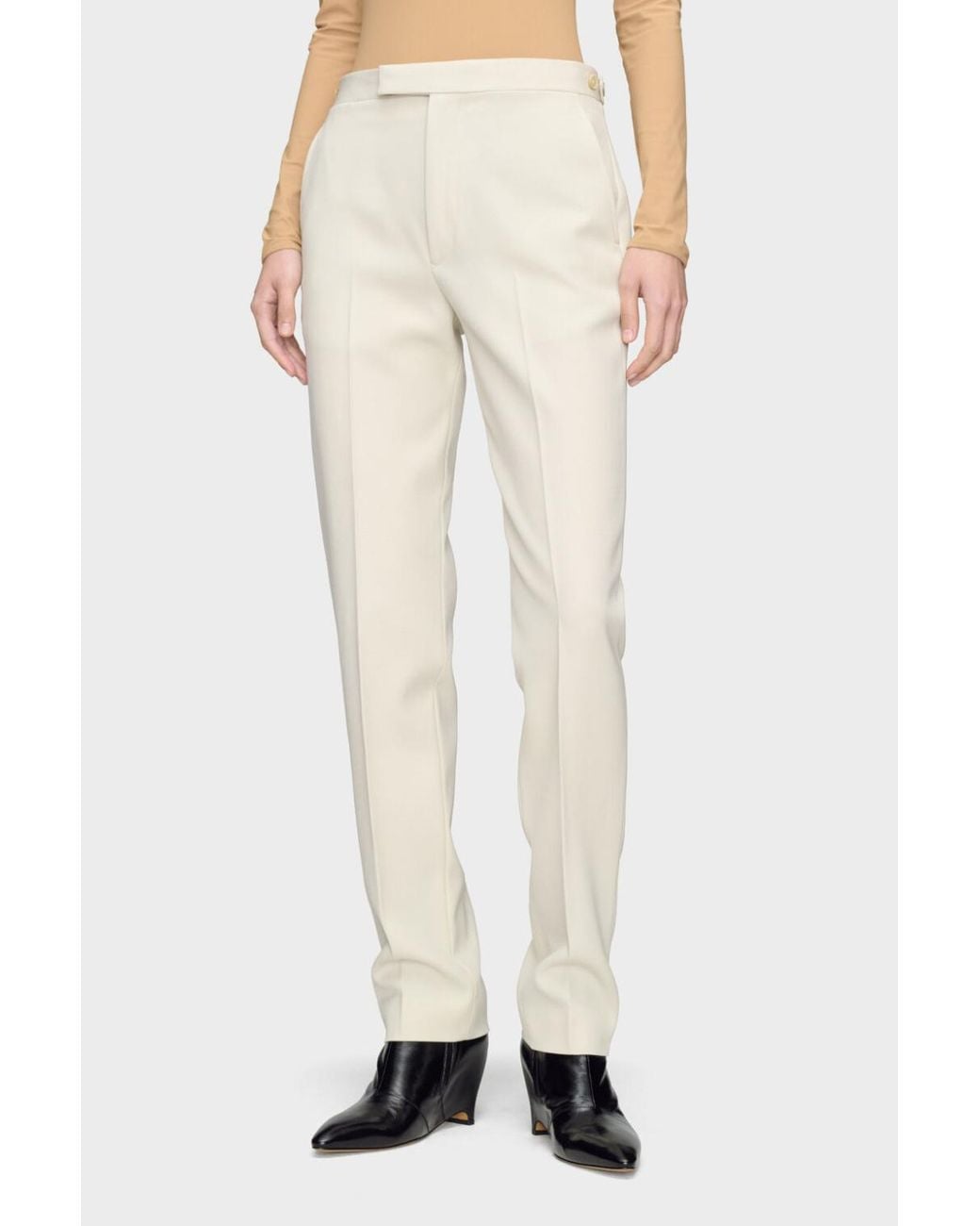 Maison Margiela White Tailored Trousers