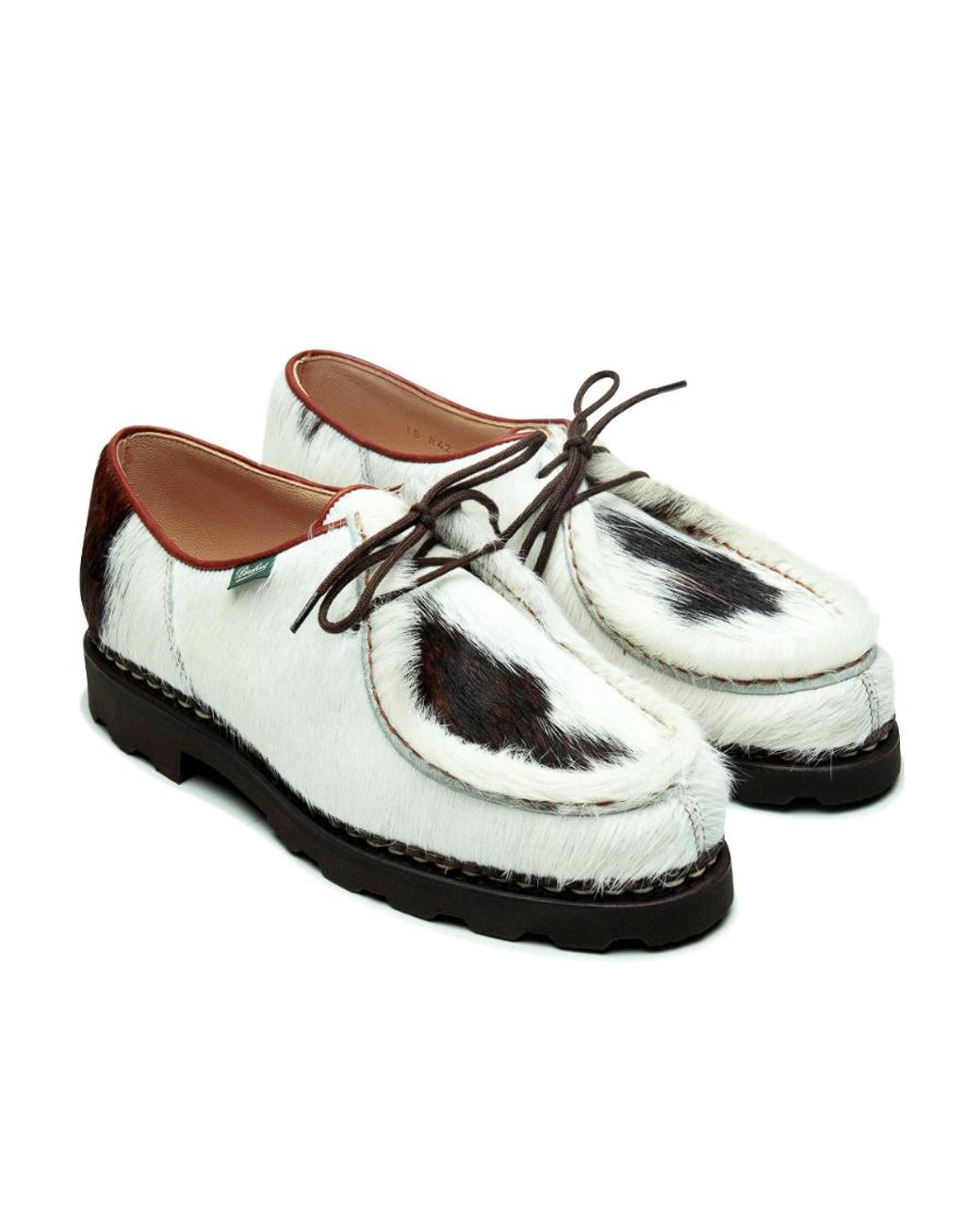 Paraboot White Animal-Print Sneakers for men