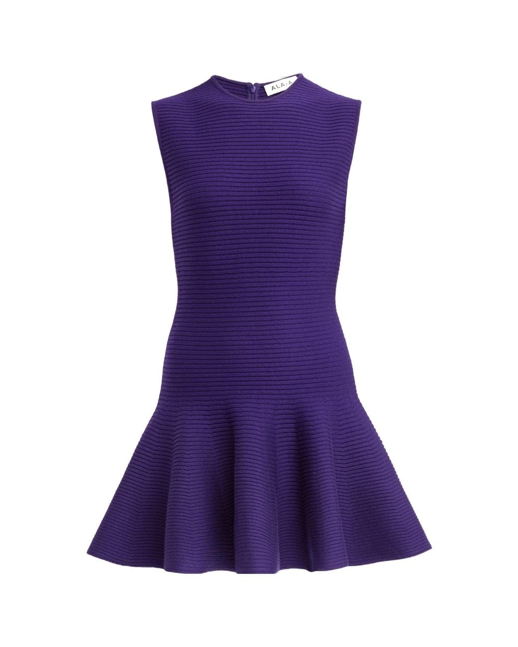 Alaïa Purple Round-Neck Dress