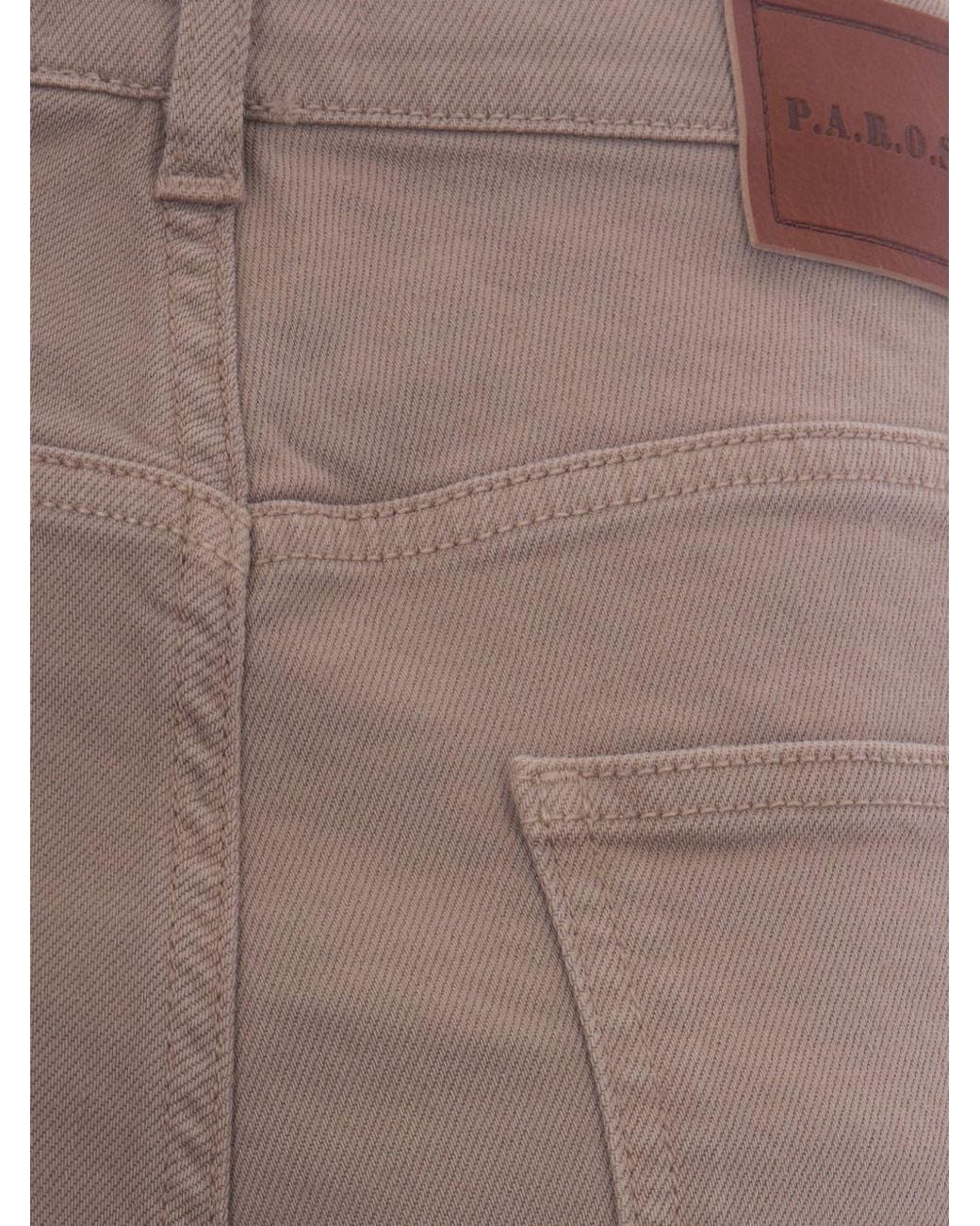 P.A.R.O.S.H. Brown Belt-Loop Jeans
