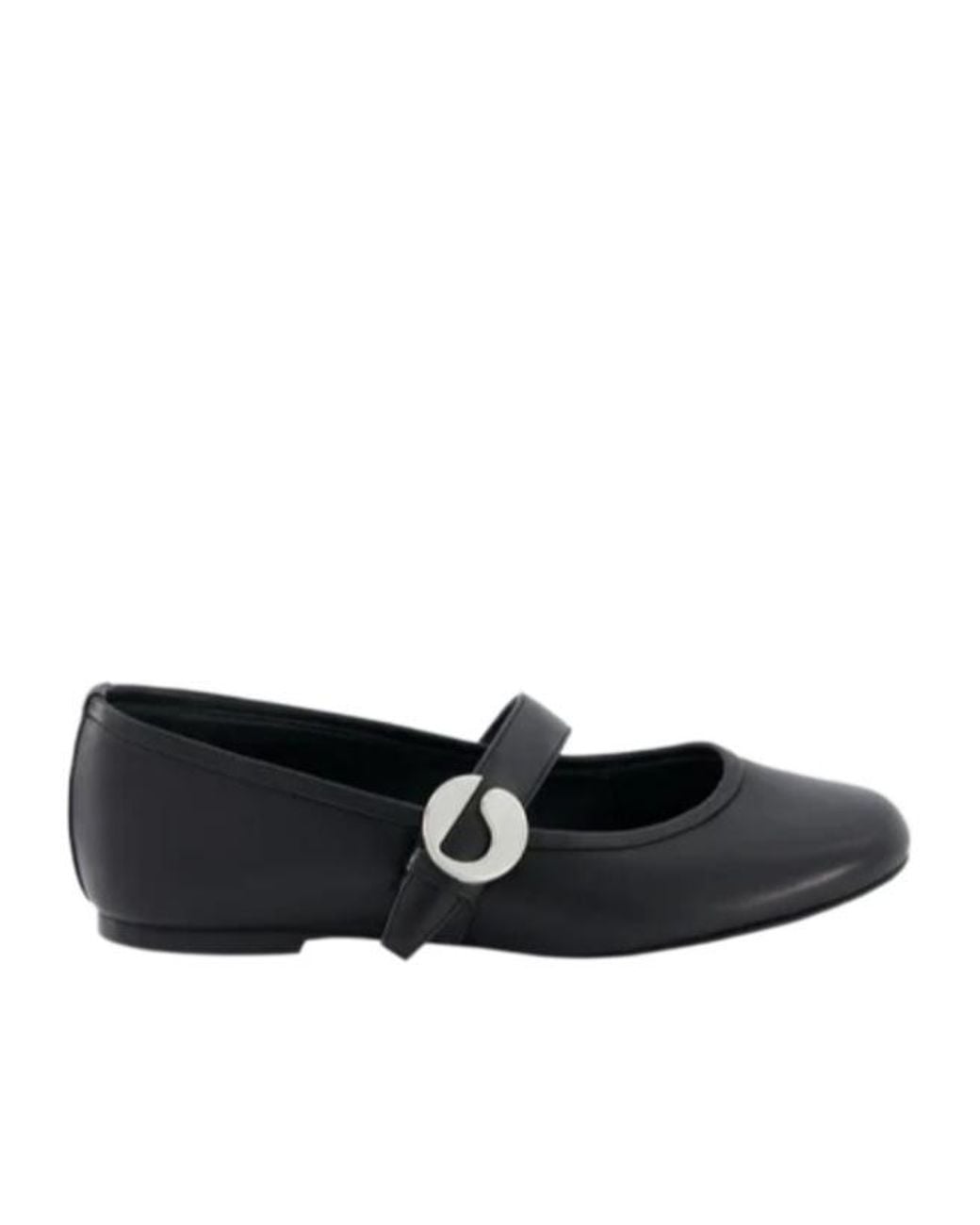 Coperni Black Ballerina Belt Flat Shoes