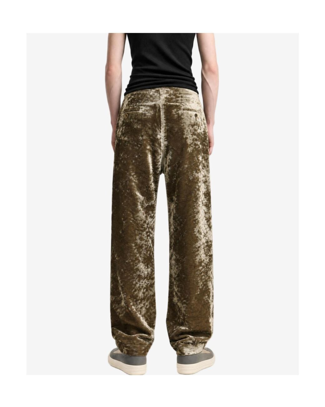 Uma Wang Green Casual Trousers With Belt Loops for men