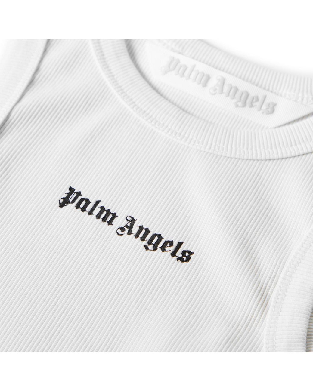 Palm Angels White Sleeveless Vest