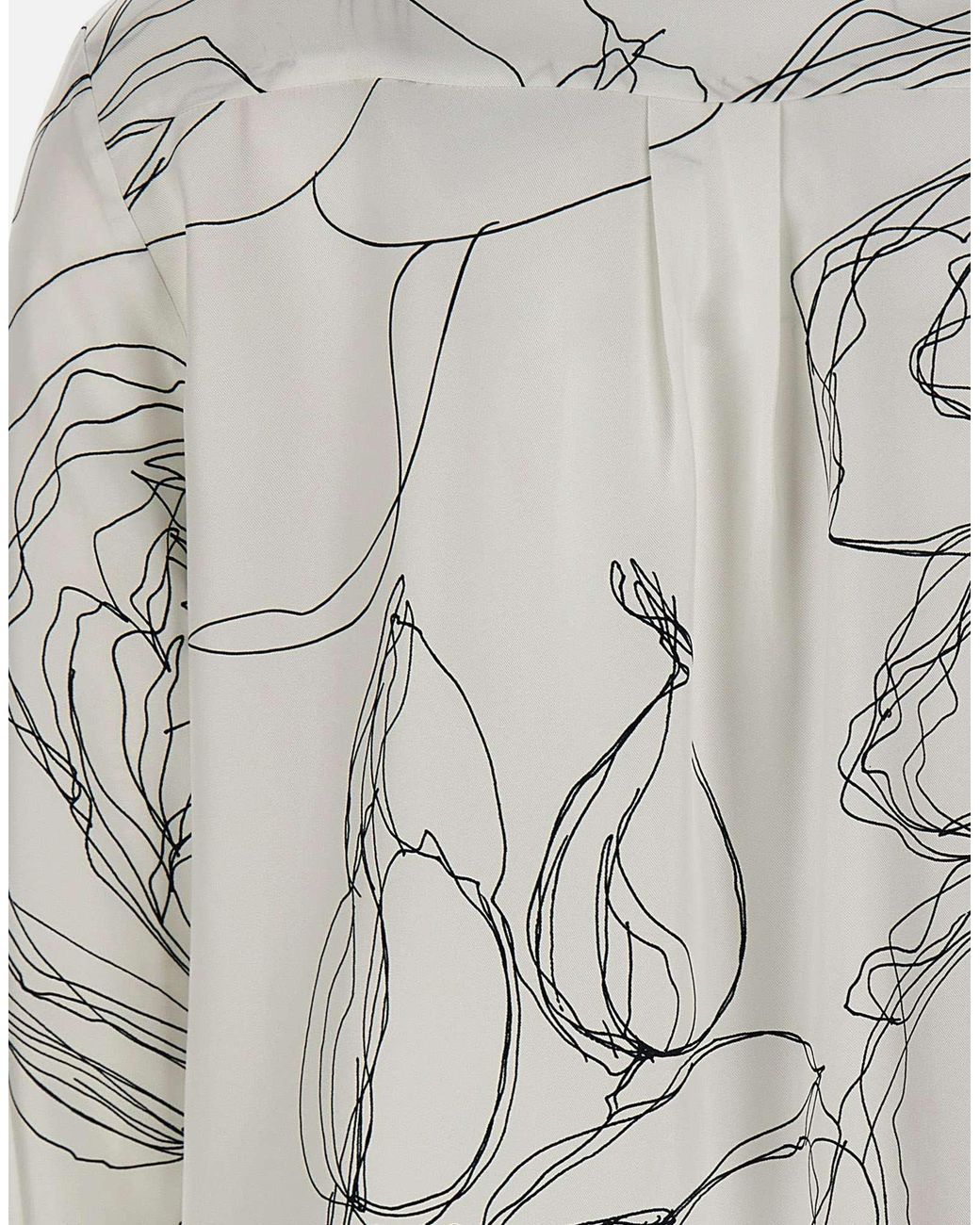 Fabiana Filippi Gray Pattern-Printed Long-Sleeved Shirt