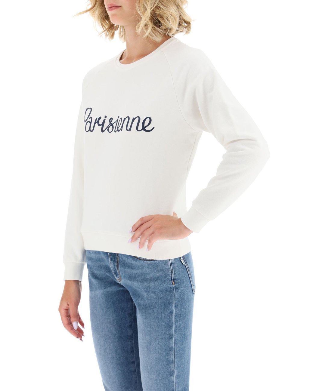 Maison Kitsuné White Logo Sweater