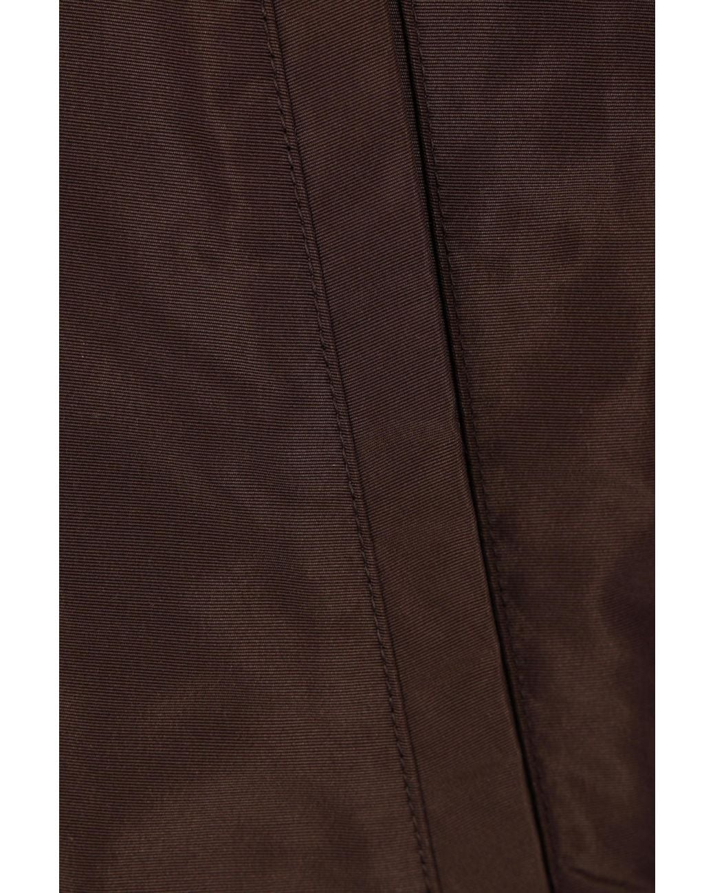 Prada Brown Zip-Up Hooded Jacket for men