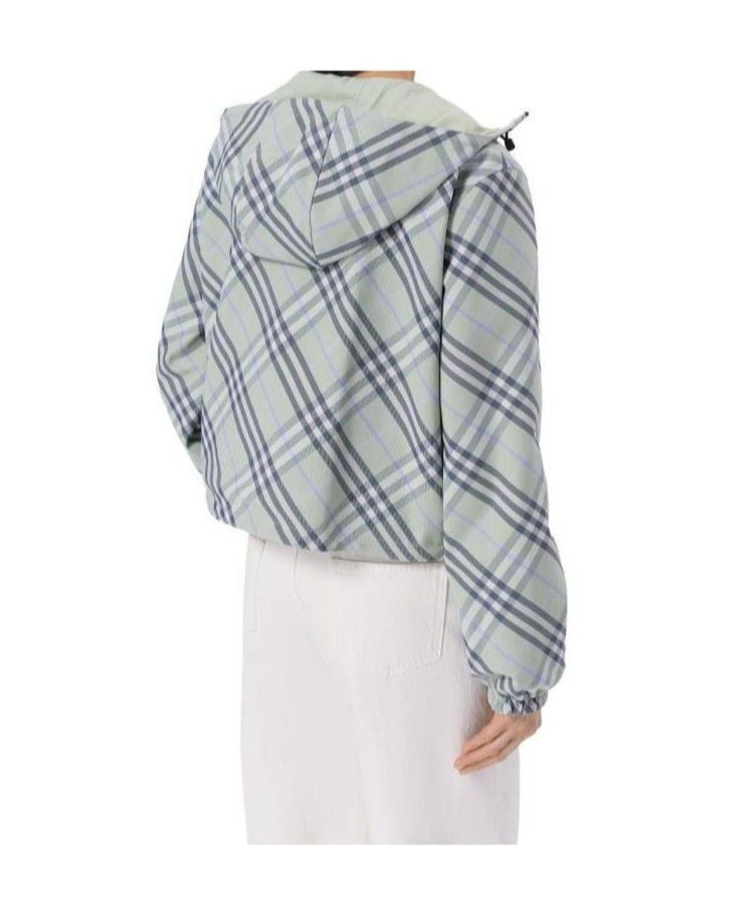 Burberry Gray Reversible Hooded Jacket