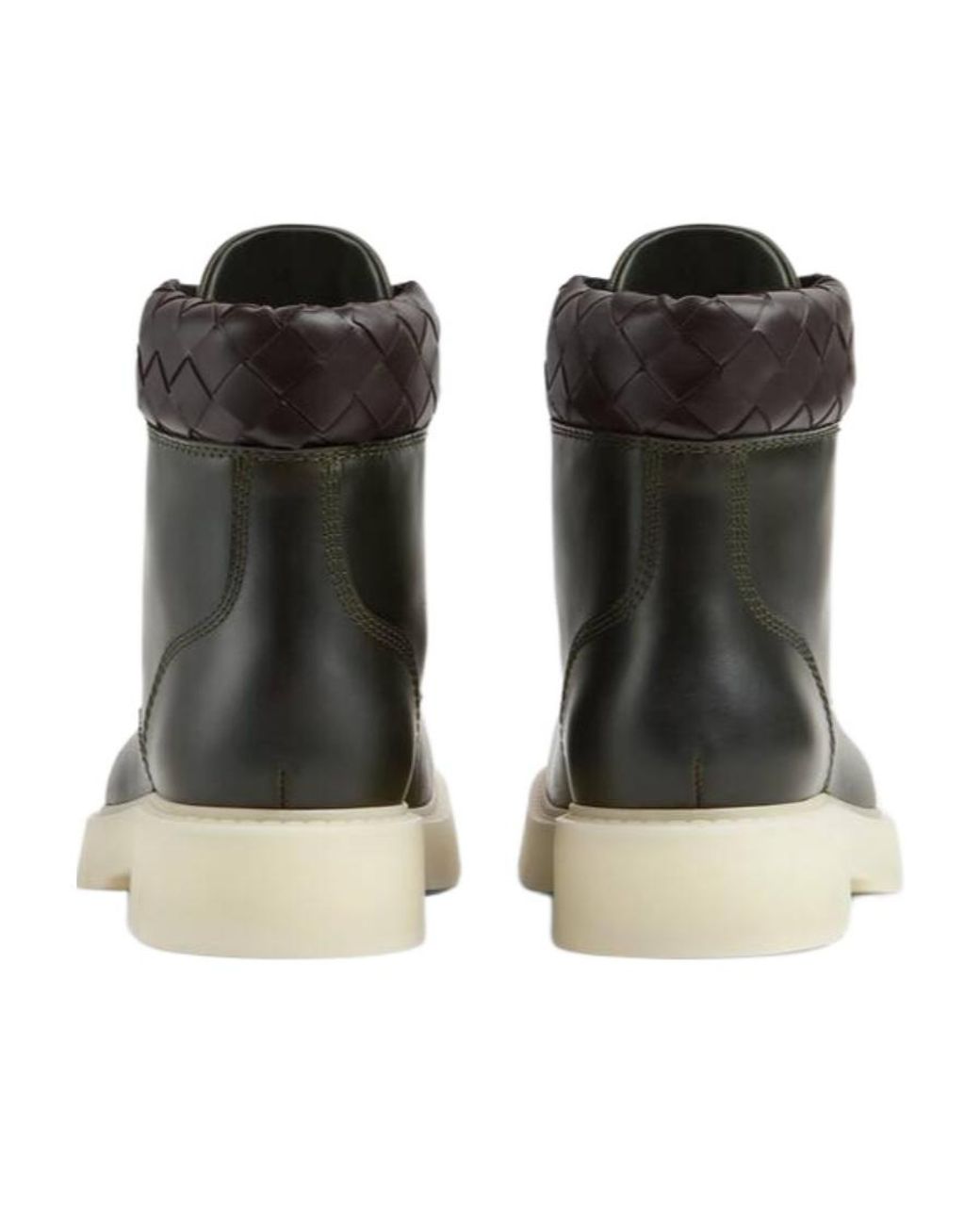 Bottega Veneta Black Haddock Lace-Up Ankle Boots for men