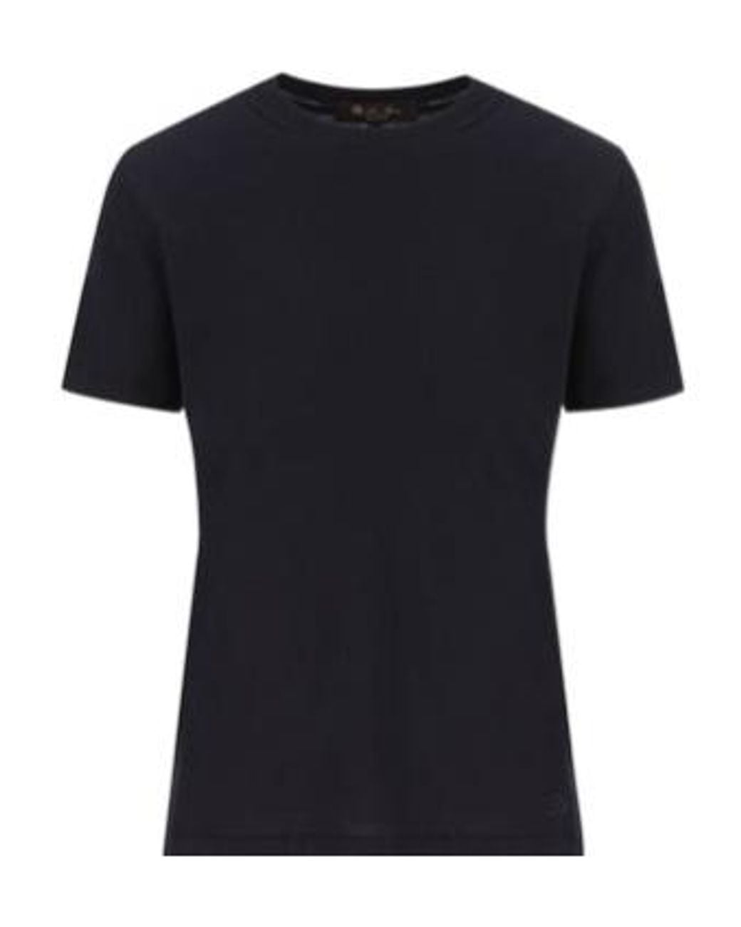 Loro Piana Black Angera Crewneck T-Shirt