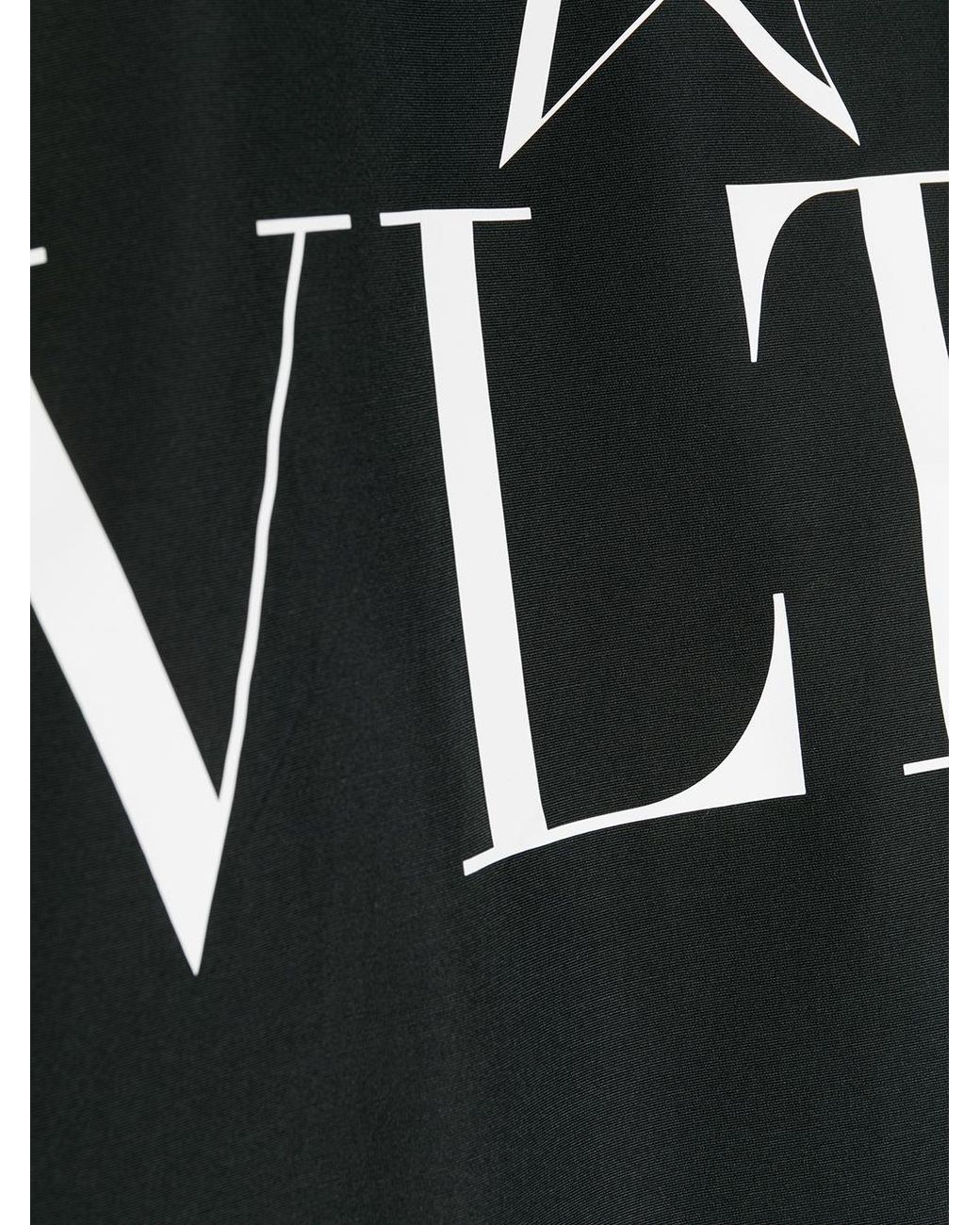 Valentino Black Vltn Printed Dress