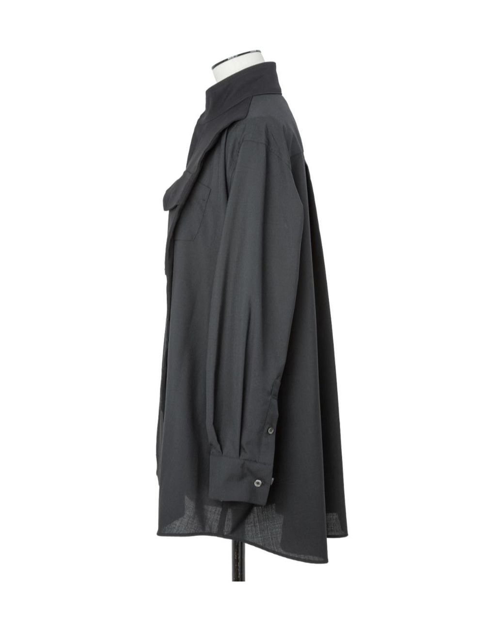 Sacai Black Suiting Satin Shirt